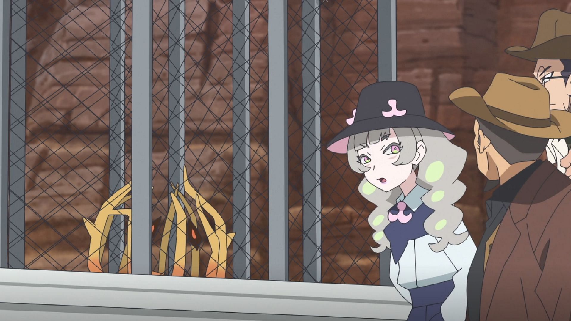 I cacciatori di Pokemon catturano e imprigionano Bramblin in Pokemon Horizons Episodio 35 (Immagine tramite The Pokemon Company)