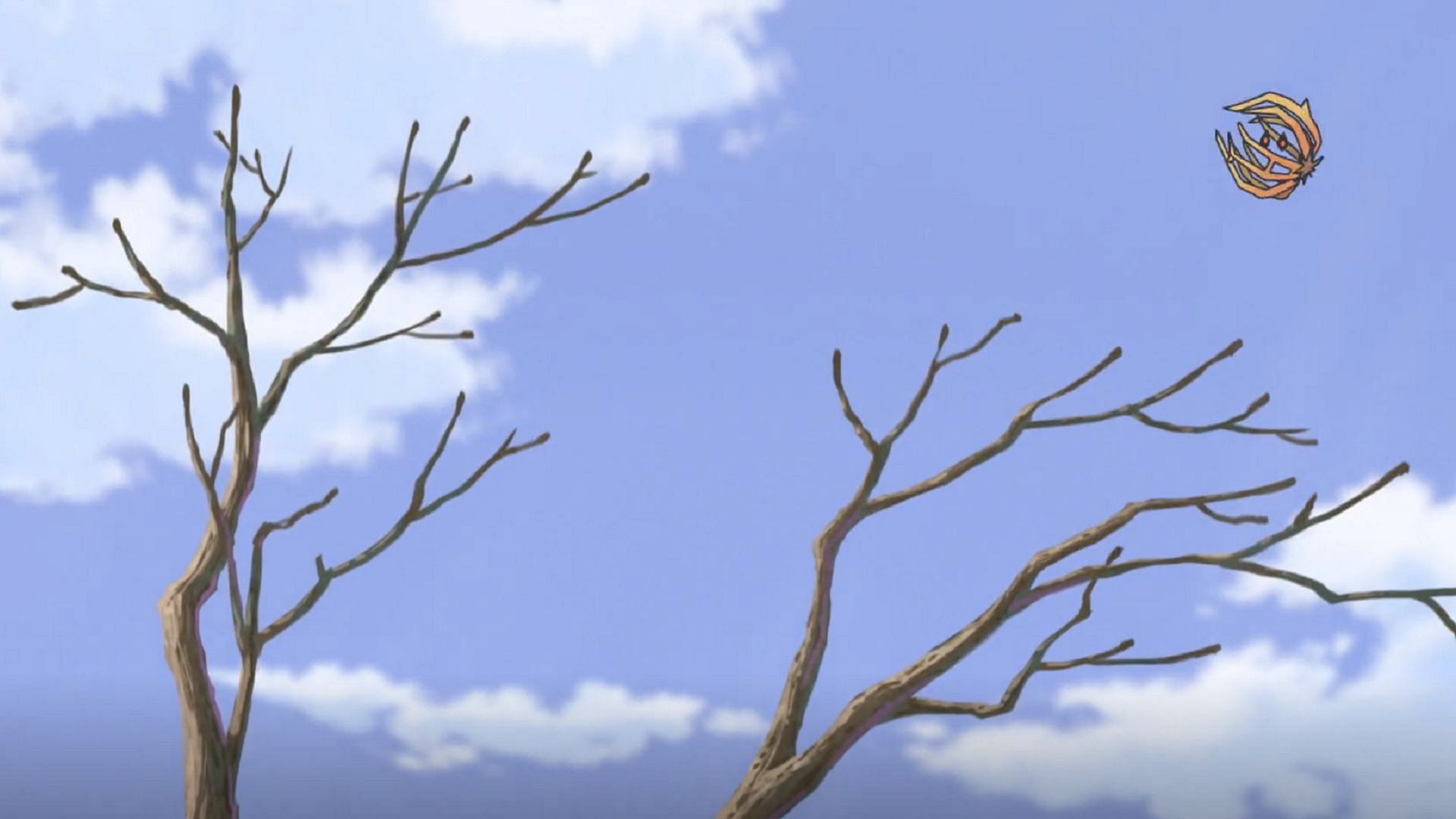 Bramblin continua a lasciarsi trasportare dal vento in Pokemon Horizons Episodio 35 (Immagine tramite The Pokemon Company)