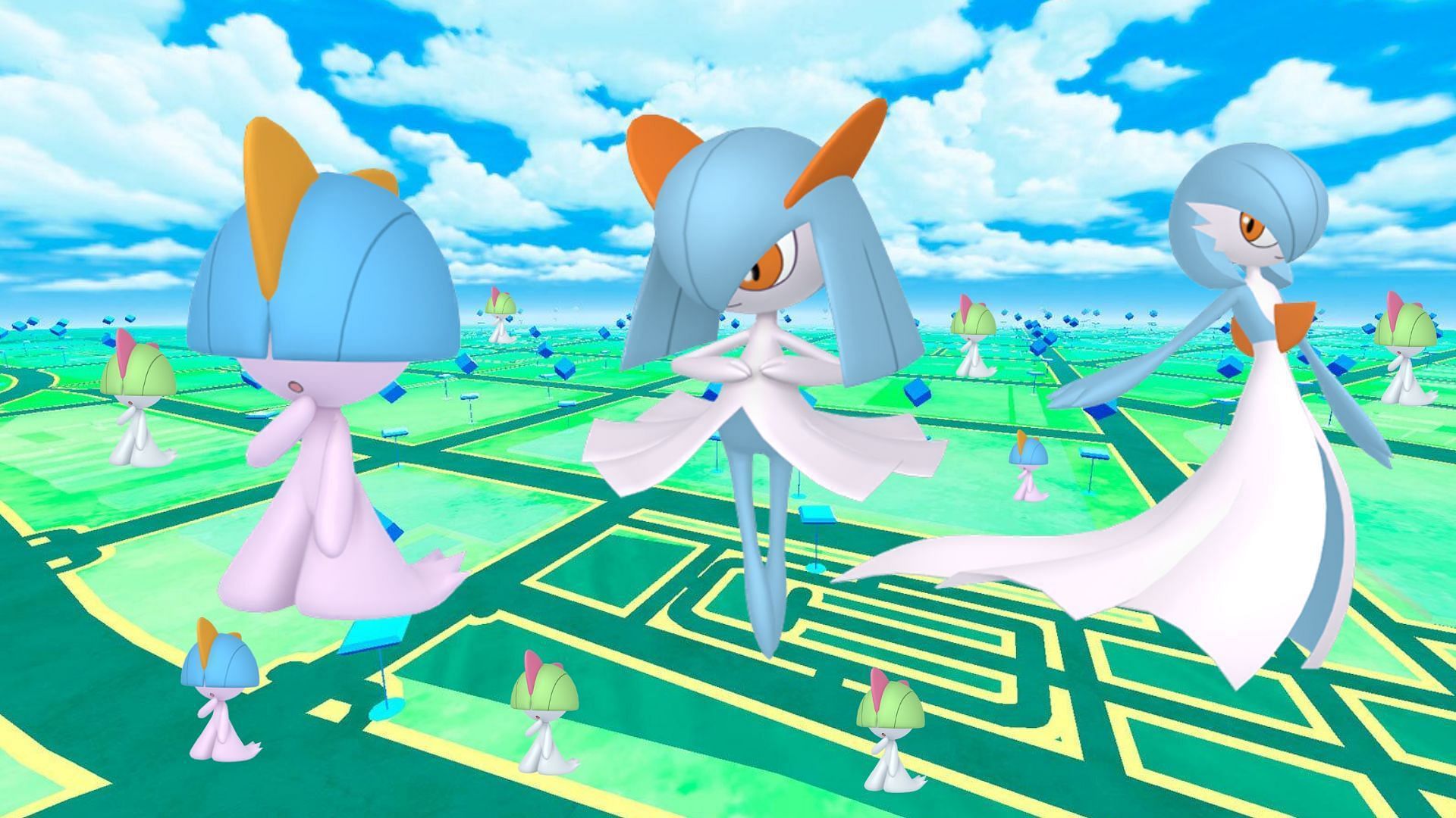 Shiny Ralts e Shiny Gardevoir (Immagine tramite The Pokemon Company)