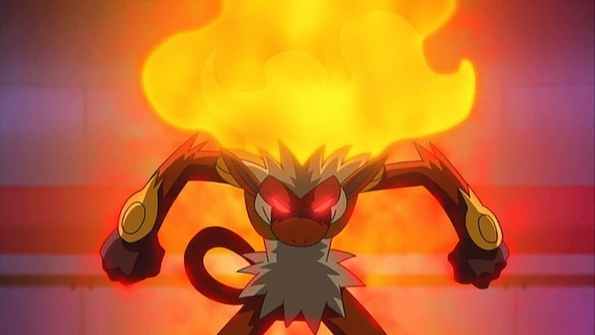 Infernape attiva Blaze nell'anime (Immagine tramite The Pokemon Company)