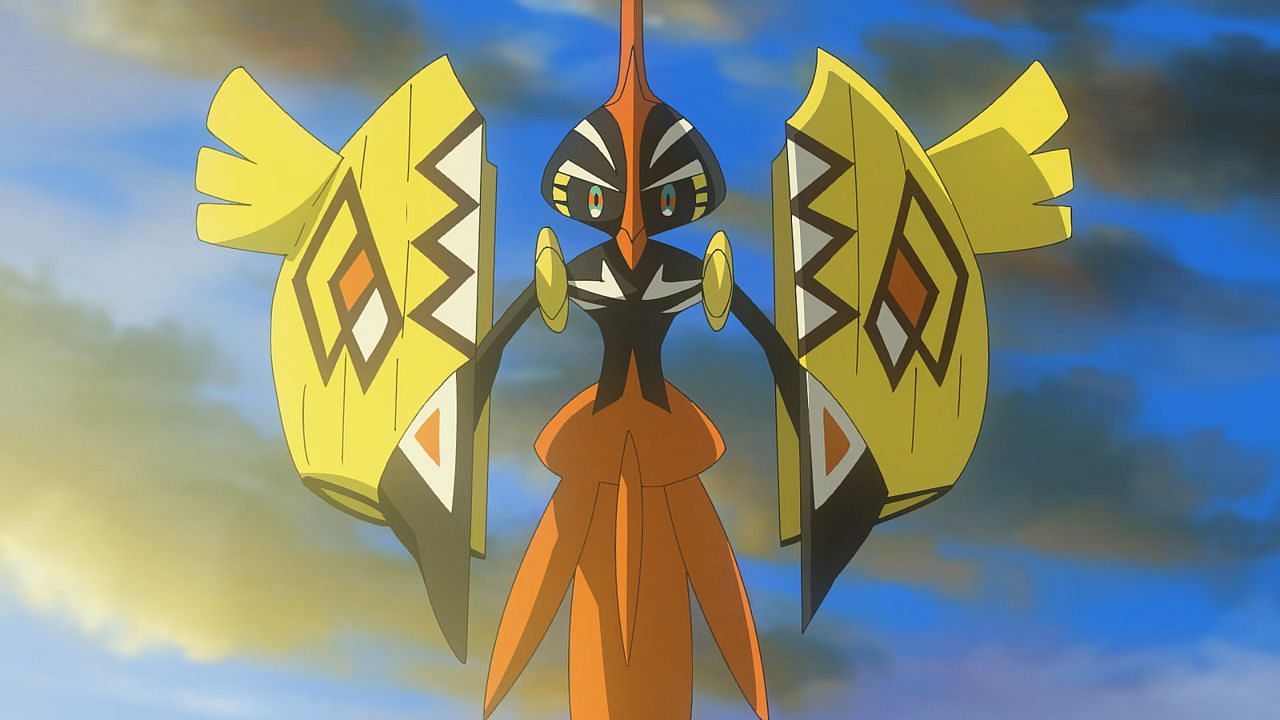 Tapu Koko come visto nell'anime (Immagine tramite The Pokemon Company)