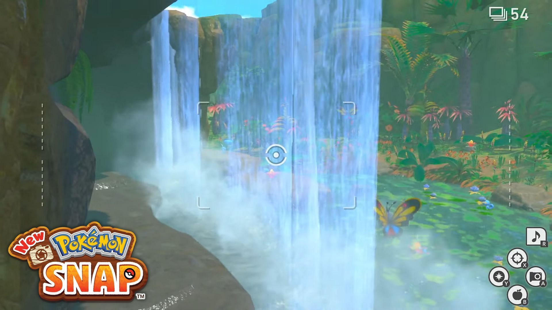 How to get behind the Waterfall in New Pokemon Snap?