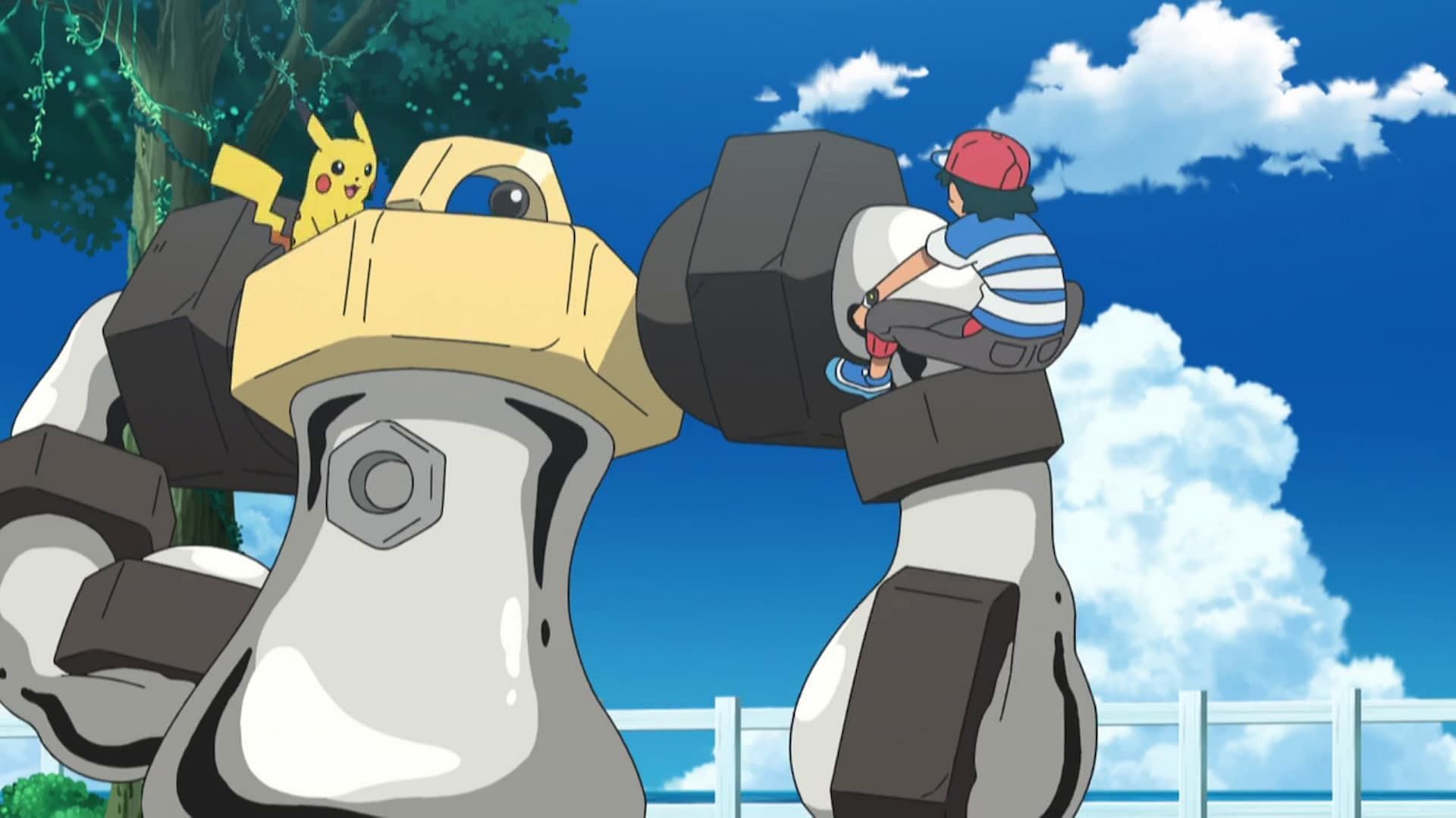 Il Melmetal di Ash nell'anime (immagine tramite The Pokemon Company)