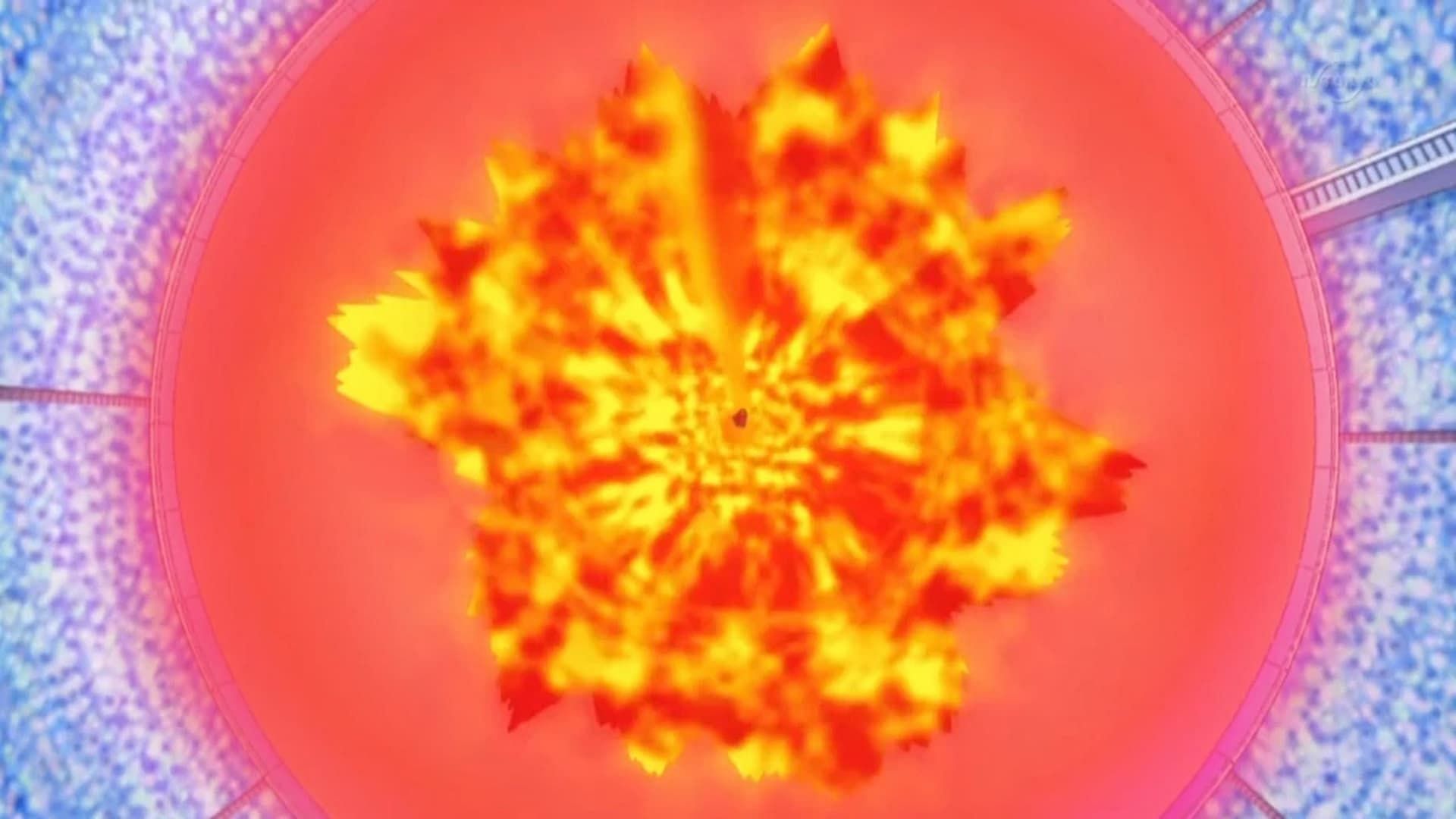Infernape usa l'Underground Flare Blitz per cambiare il corso della battaglia (Immagine tramite The Pokemon Company)