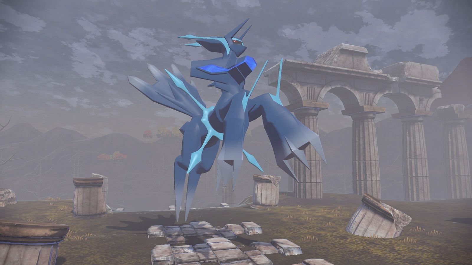 Dialga delle origini visto in Pokemon Legends: Arceus (immagine tramite Game Freak)