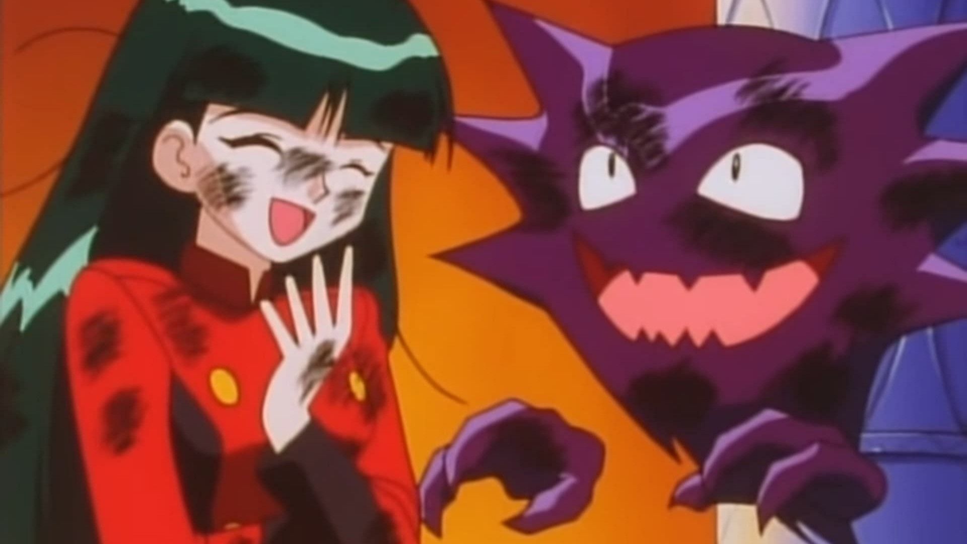 L'Haunter di Ash fa ridere Sabrina con successo (Immagine tramite The Pokemon Company)