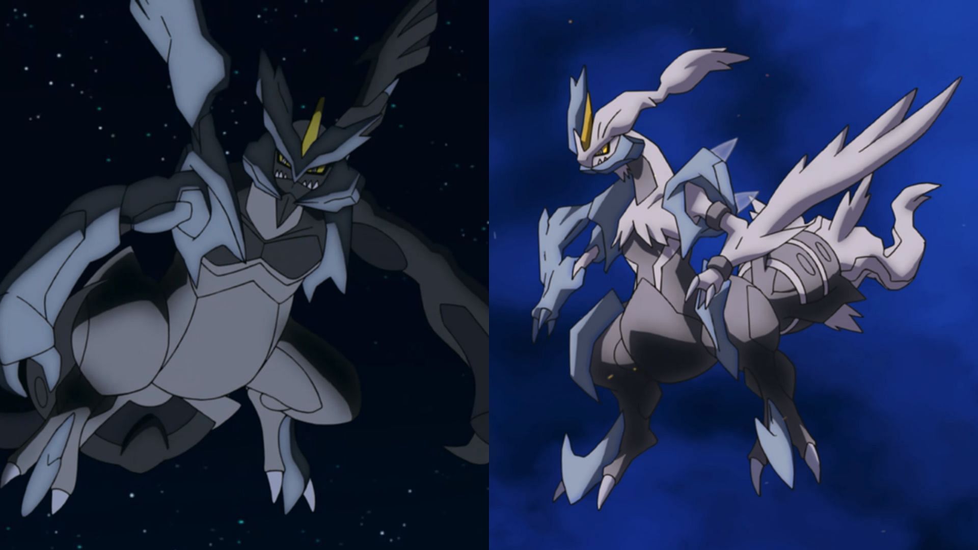 Fusioni di Kyurem nell'anime (Immagine tramite The Pokemon Company)