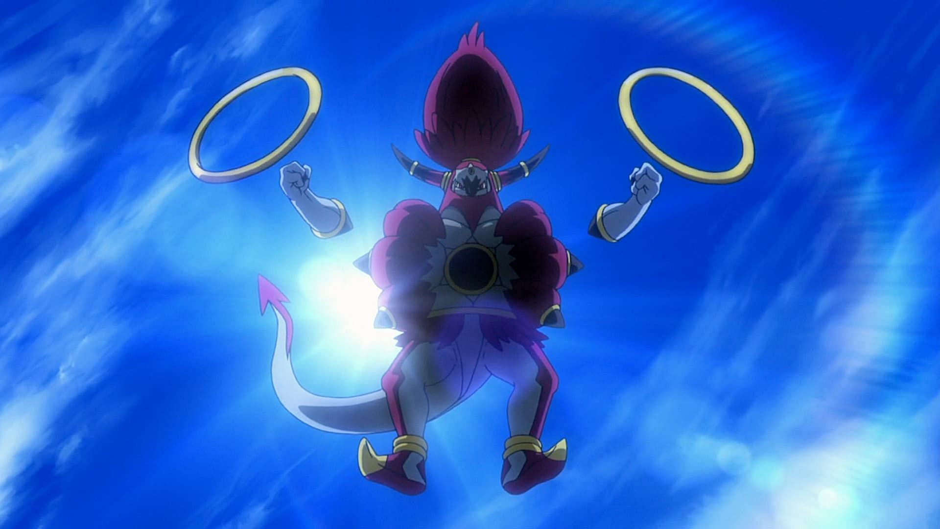 Hoopa Unbound nell'anime (immagine tramite The Pokemon Company)