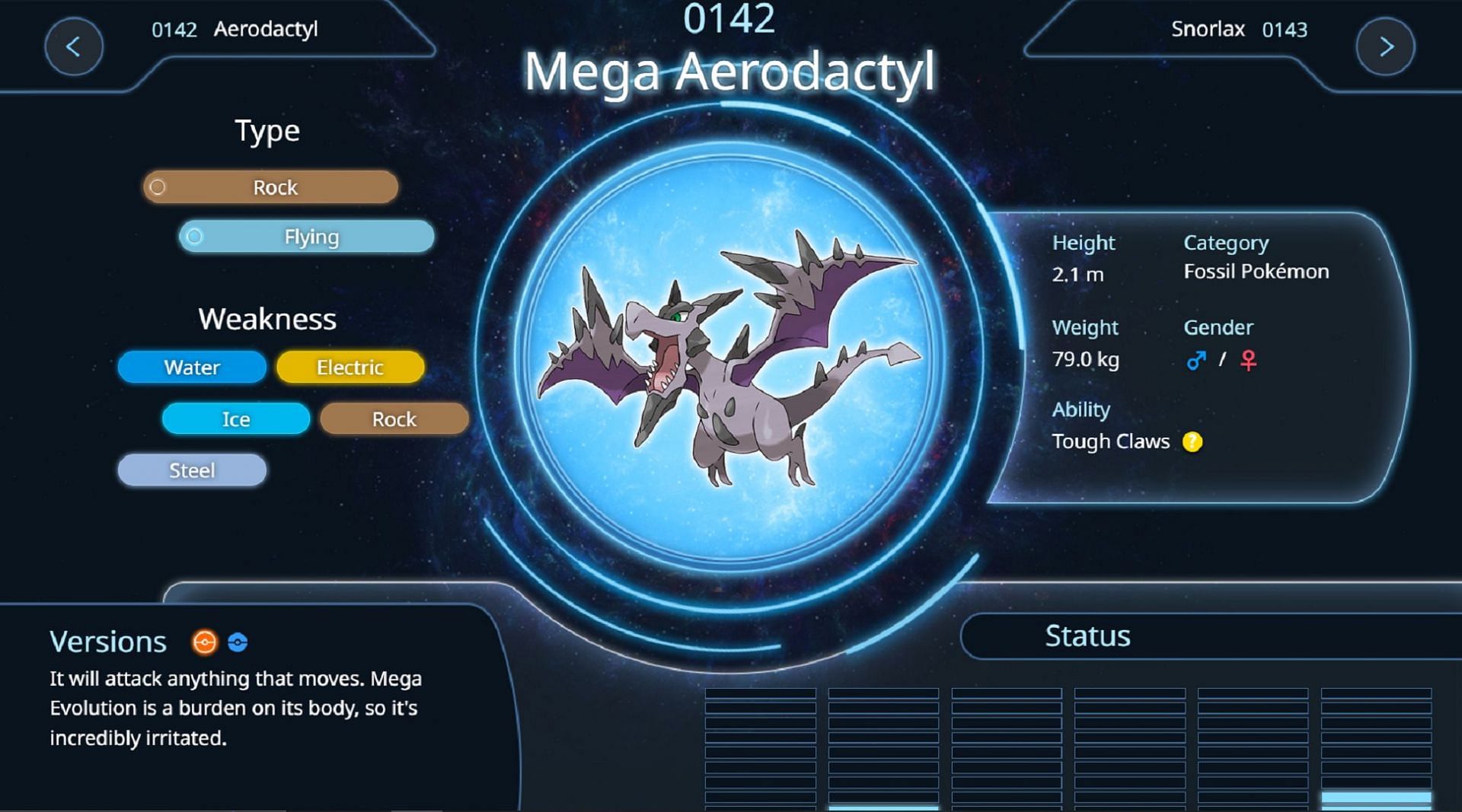 Mega Aerodactyl è veloce e pericoloso (immagine tramite The Pokemon Company)