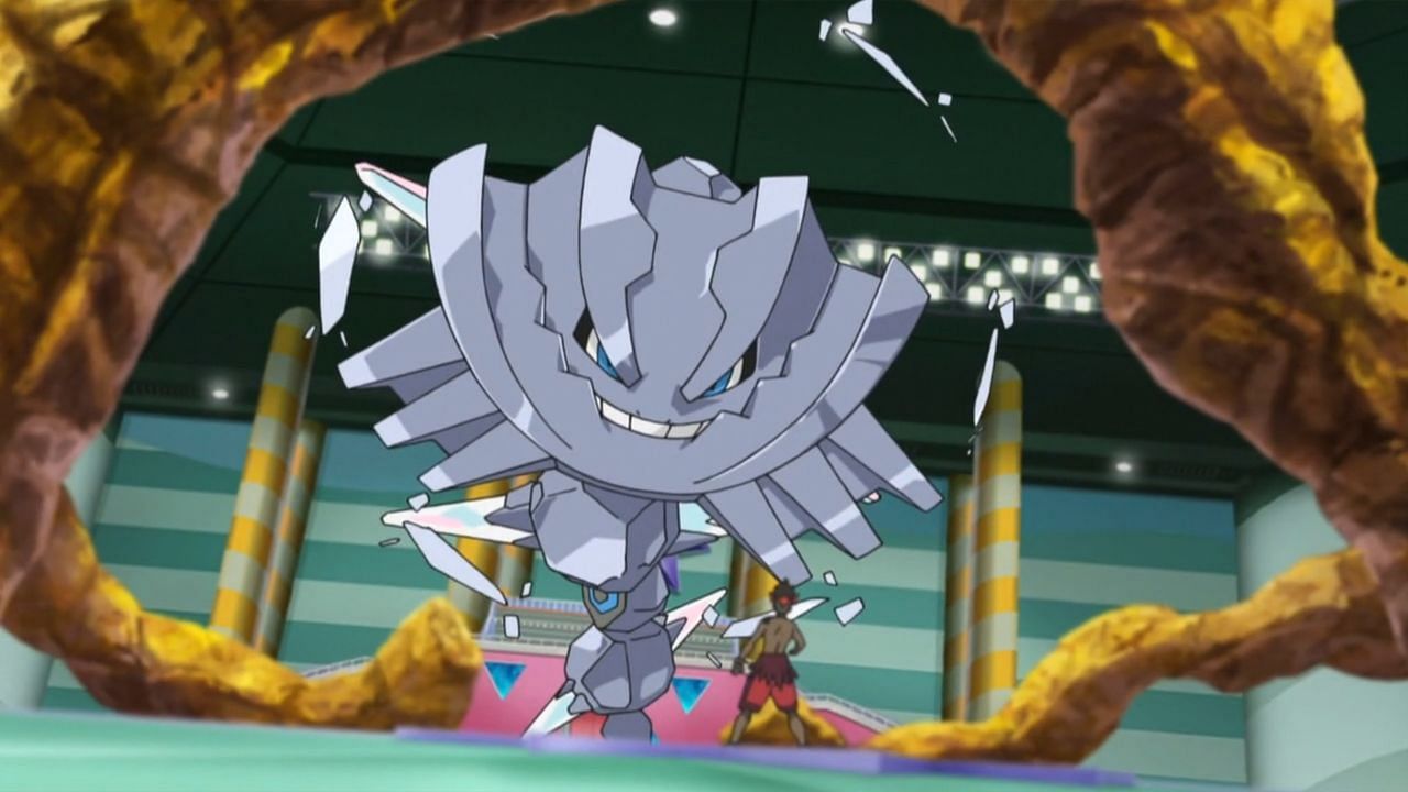 Mega Steelix come visto nell'anime (Immagine tramite The Pokemon Company)