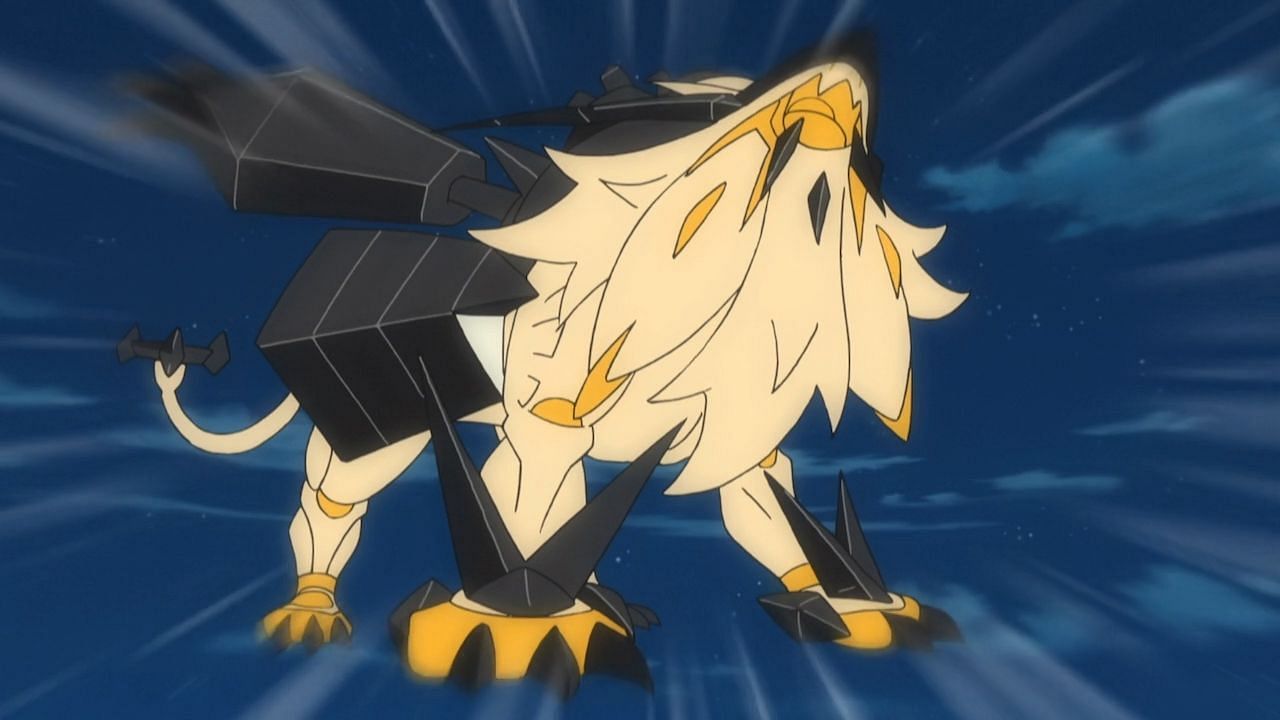 Necrozma Dusk Mane visto nell'anime (Immagine tramite The Pokemon Company)