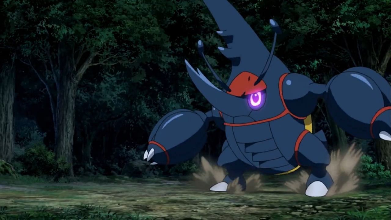 Mega Heracross visto nell'anime (Immagine tramite The Pokemon Company)