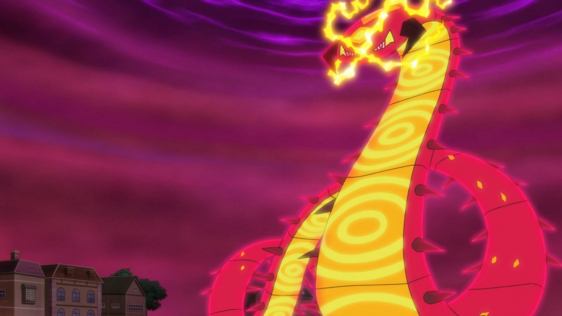 Gigantamax Centiskorch as seen in the anime (Image via The Pokemon Company)