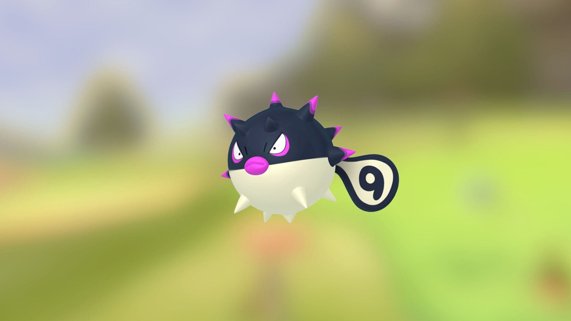 Hisuian Qwilfish come appare nel gioco (immagine tramite TPC)