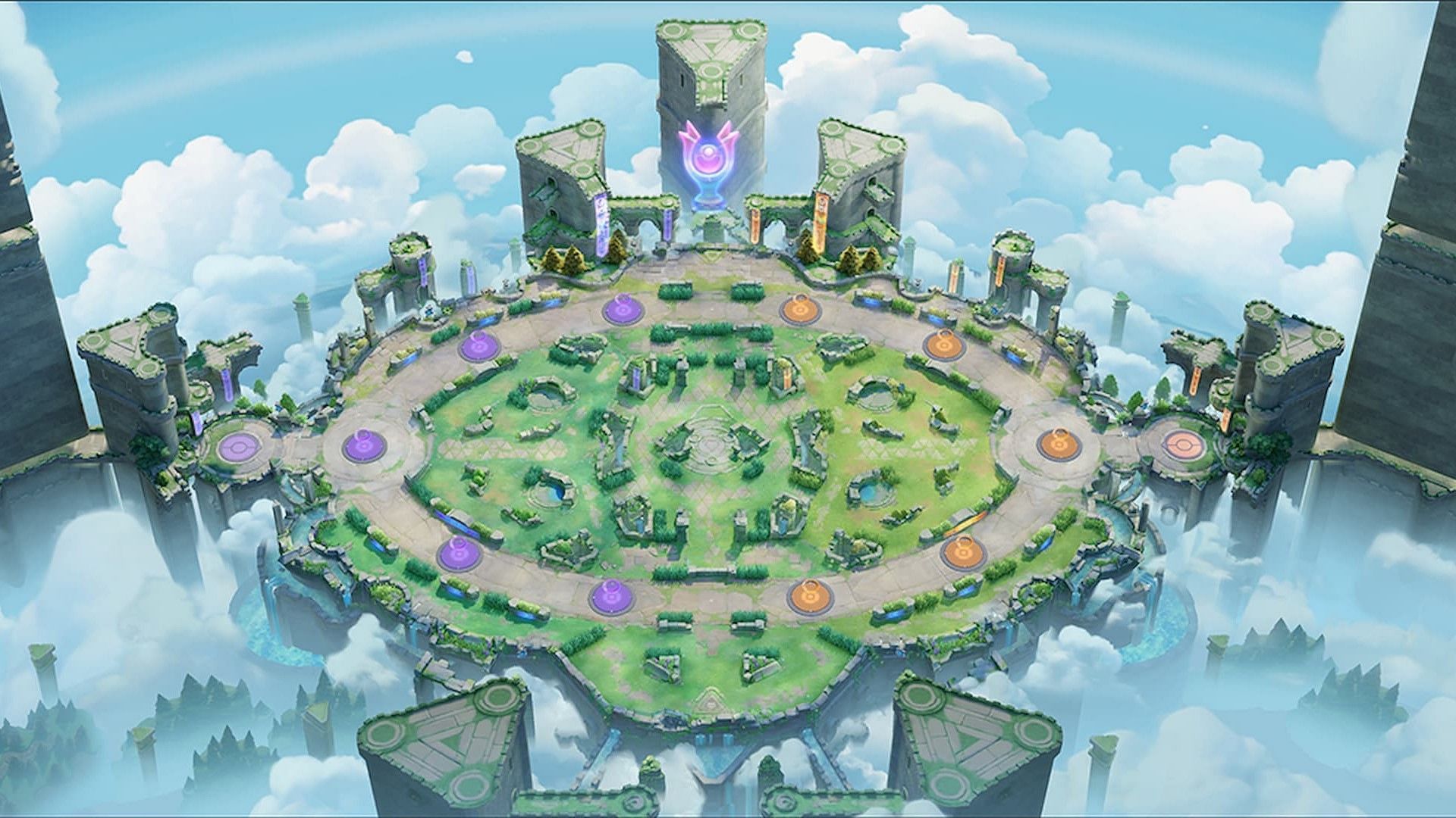 Theia Sky Ruins è la mappa attuale del gioco (Immagine tramite The Pokemon Company)