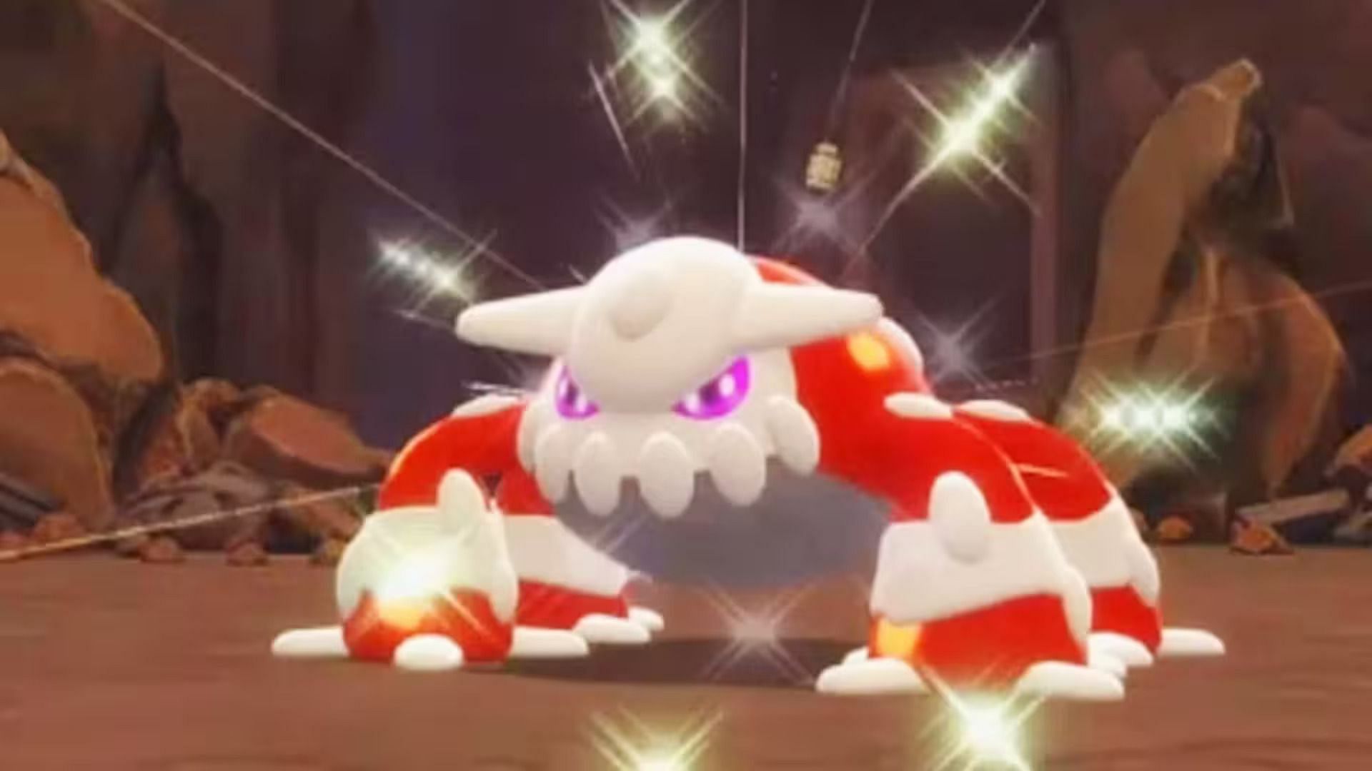 Shiny Heatran nel gioco della serie principale (Immagine tramite The Pokemon Company)
