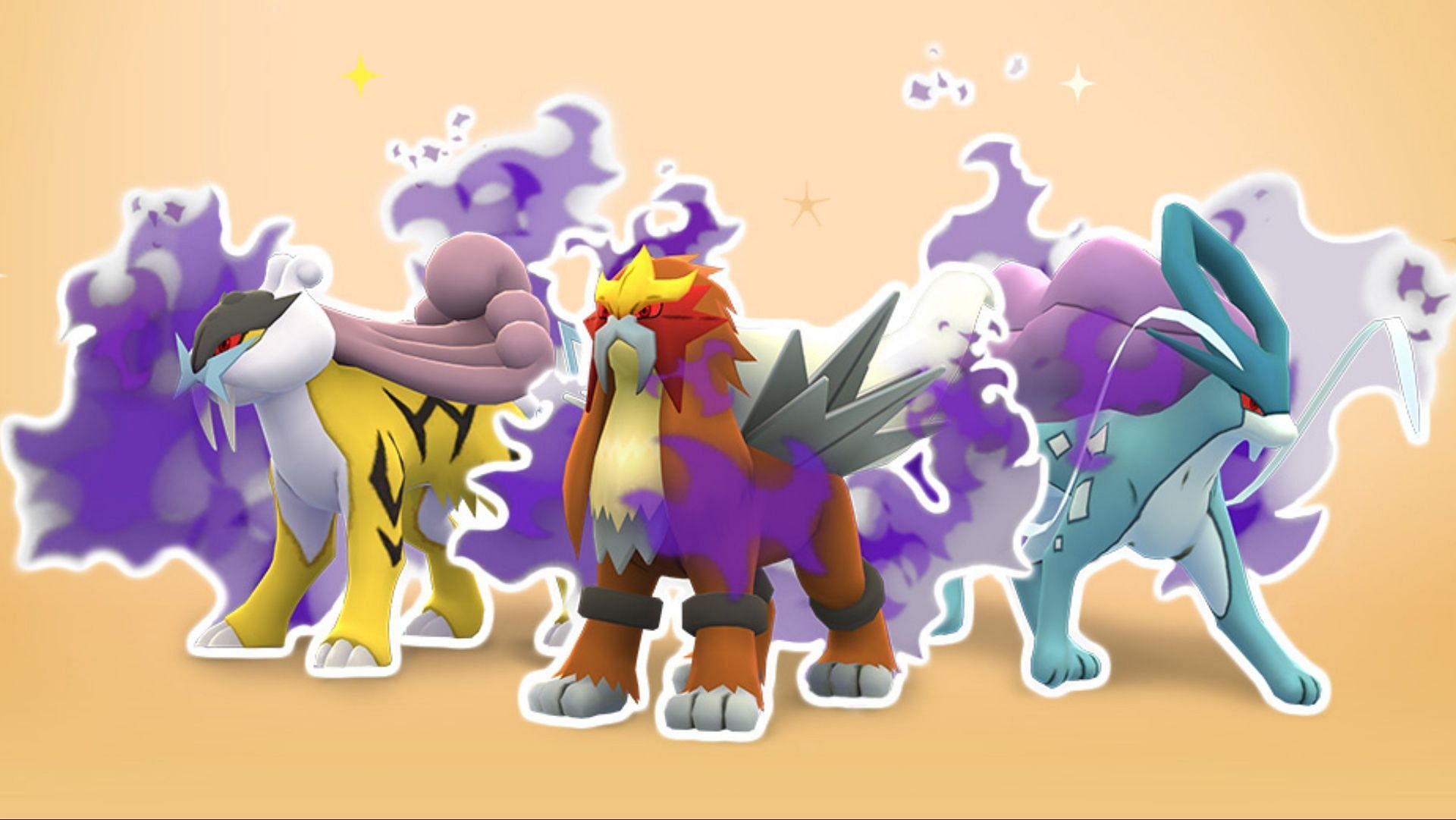Ombra Raikou, Ombra Entei e Ombra Suicune in Pokemon GO (Immagine tramite Niantic)