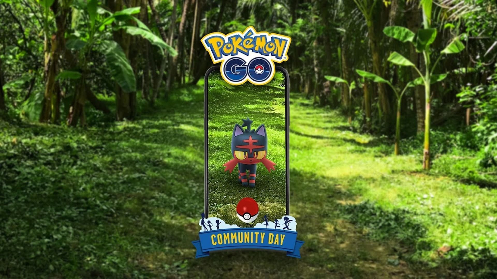 Official artwork for Pokemon GO featuring Litten
