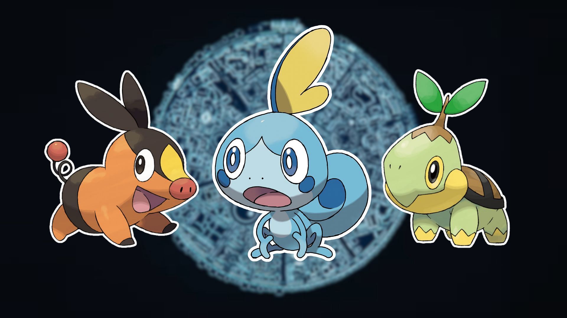 Tepig, Sobble e Turtwig (immagine tramite The Pokemon Company)