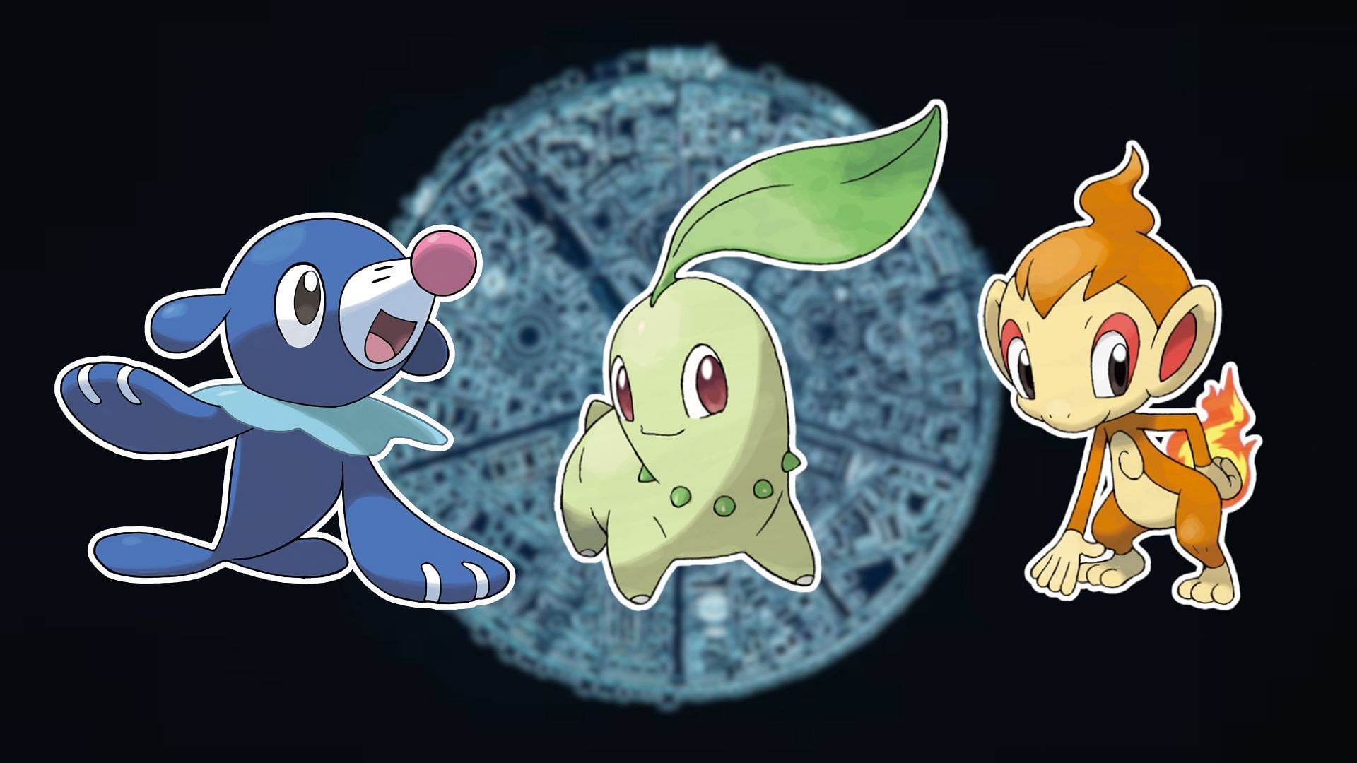 Popplio, Chikorita e Chimchar (immagine tramite The Pokemon Company)