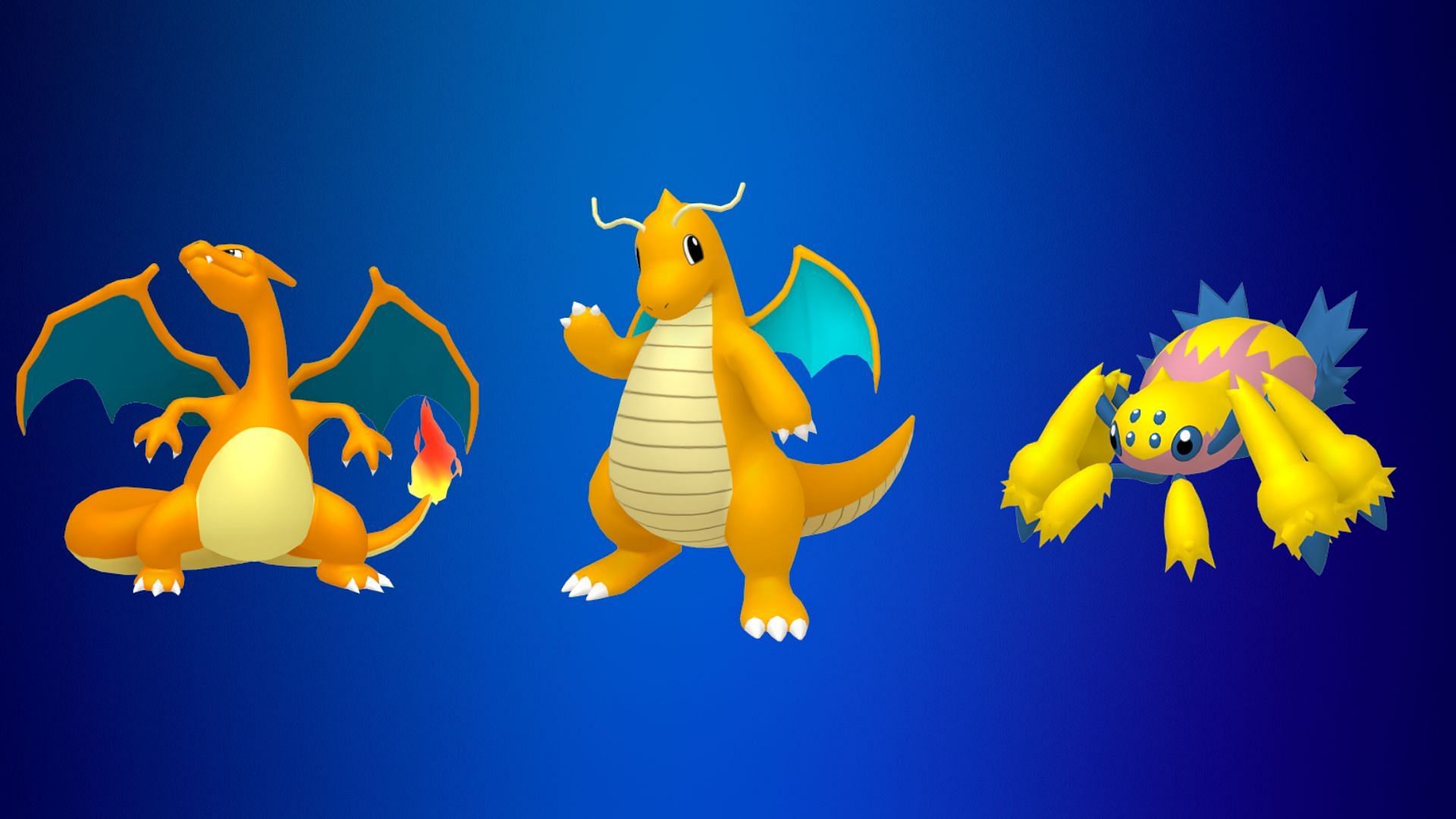 Charizard Ombra, Dragonite Ombra e Galvantula Ombra (Immagine tramite The Pokemon Company)