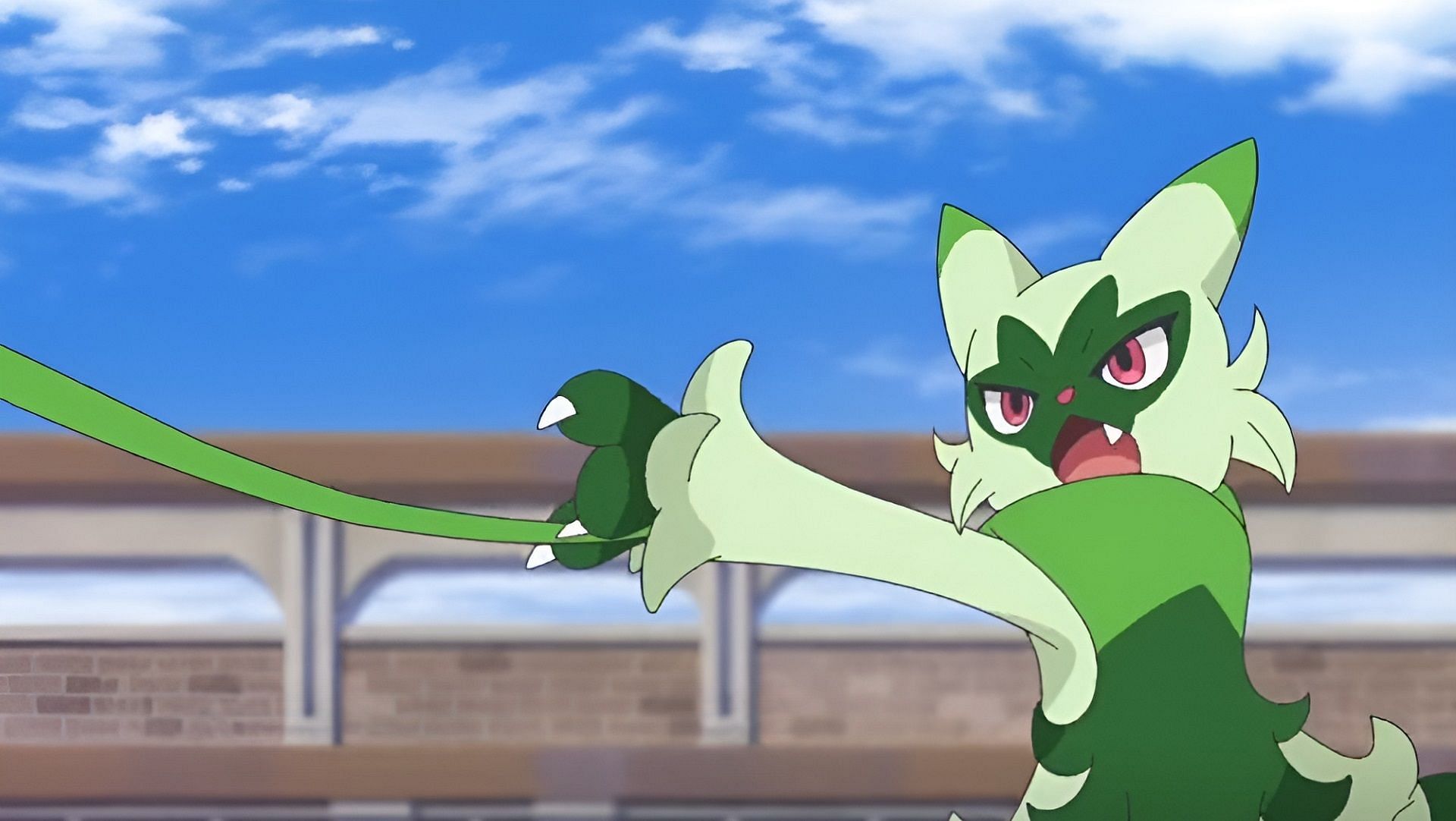 Floragato combatte all'Accademia Naranja in Pokemon Horizons'  Anteprima dell'episodio 46 (immagine tramite The Pokemon Company)