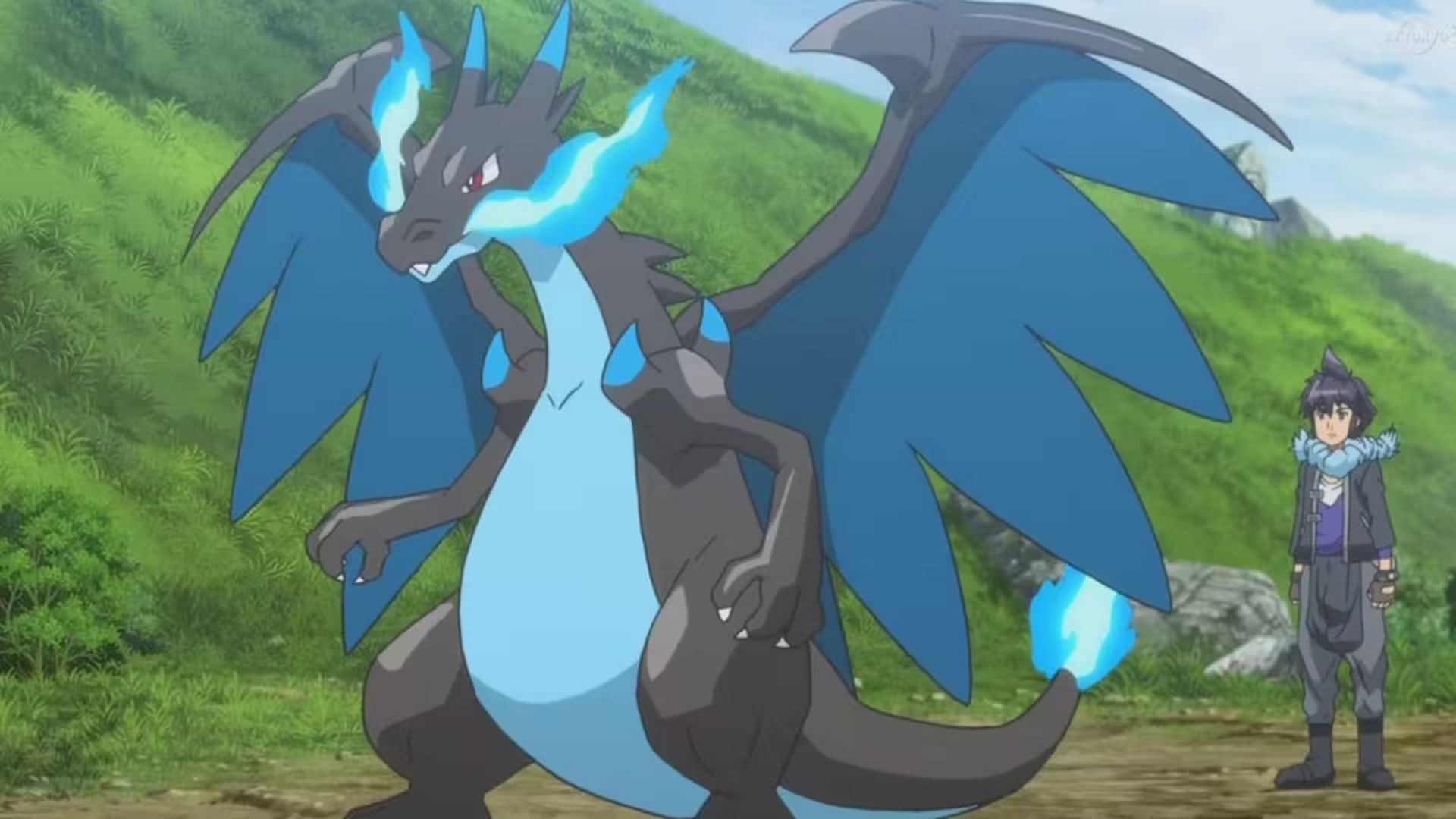 Questa mega bestia nell'anime (immagine tramite The Pokemon Company)