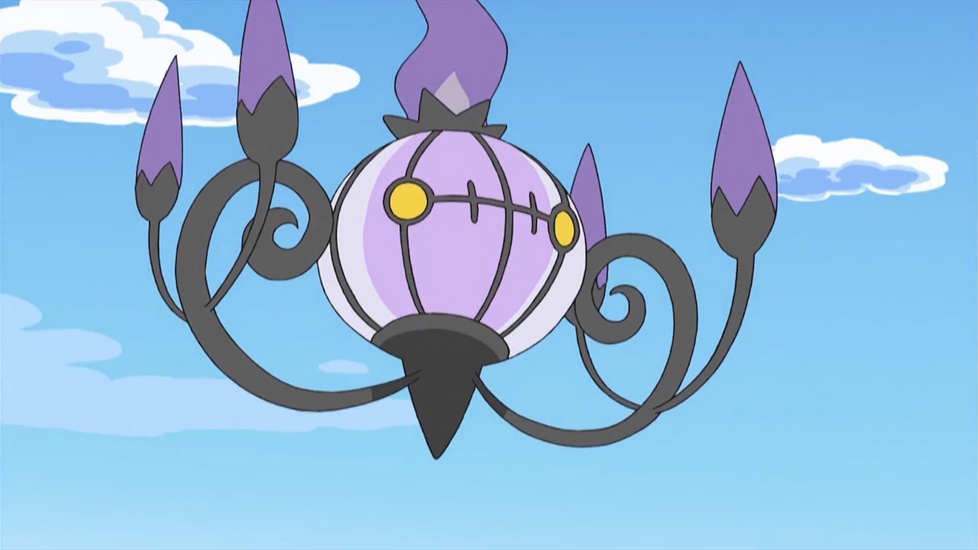 Chandelure nell'anime (Immagine tramite The Pokemon Company)