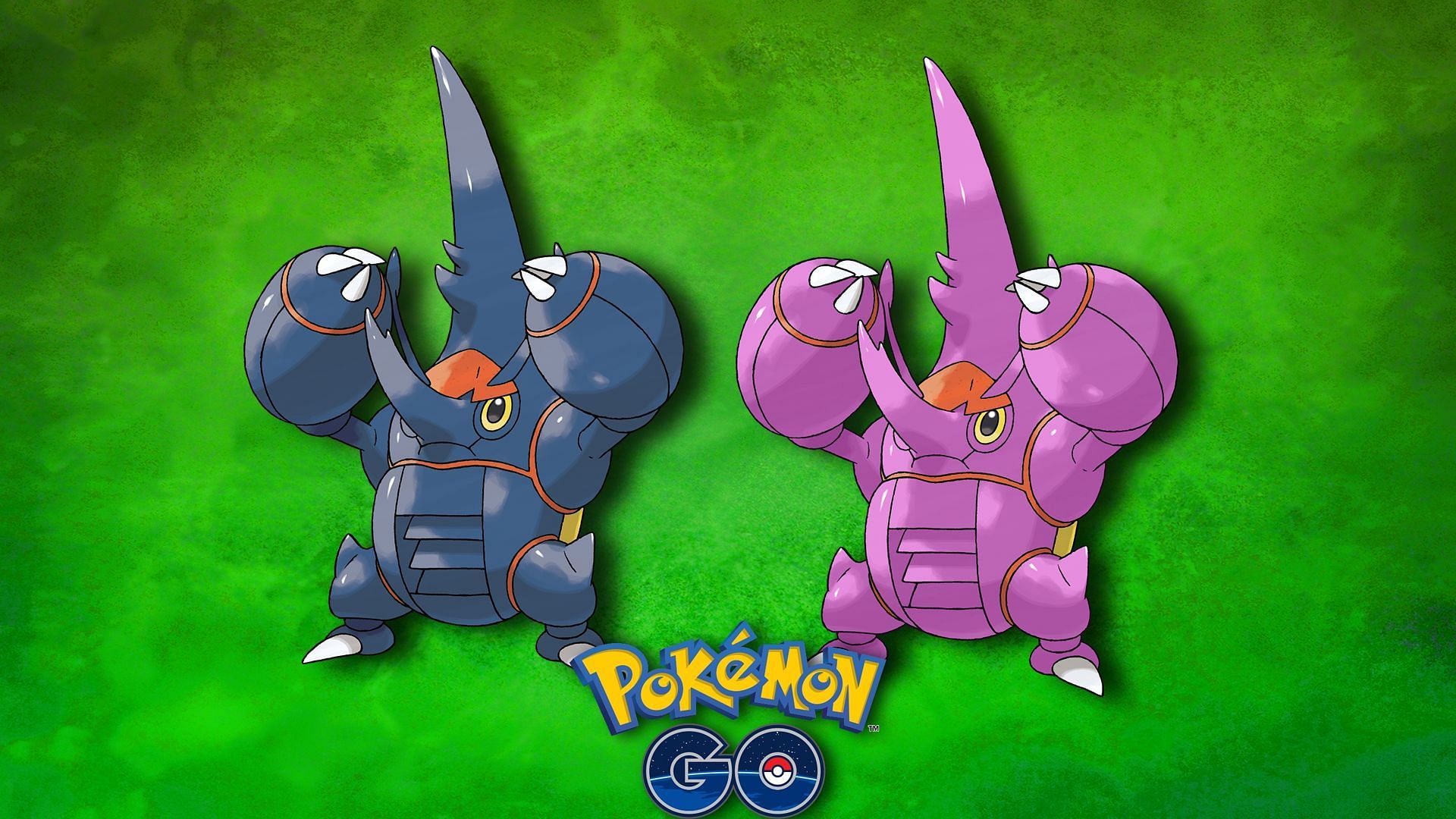 Mega Heracross e Mega Heracross cromatico (immagine tramite The Pokemon Company)