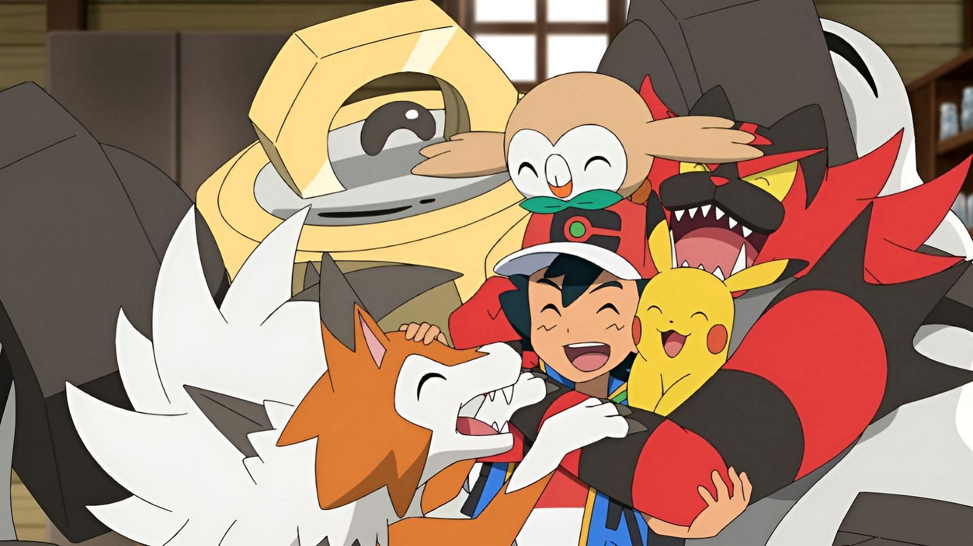 La squadra di Ash ad Alola lo ha visto tagliare il traguardo per il suo primo campionato (Immagine tramite The Pokemon Company)