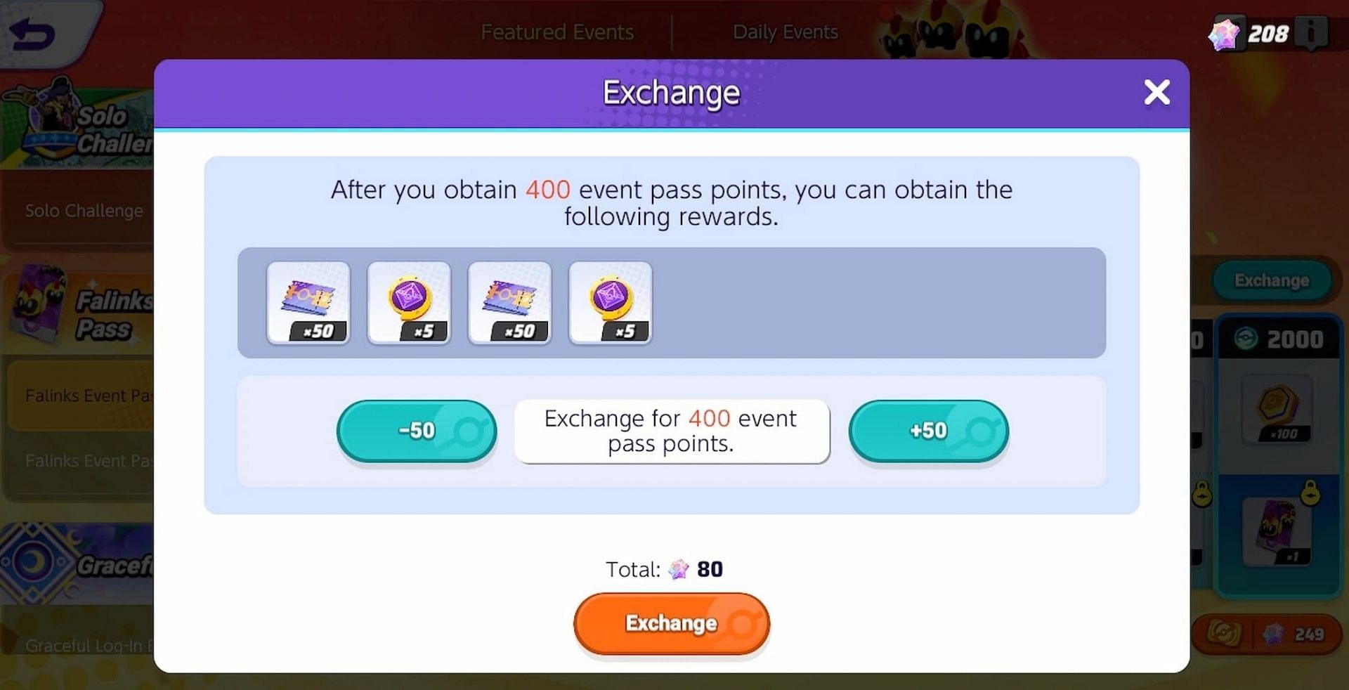 Schermata di acquisto punti Event Pass (immagine tramite The Pokemon Company)