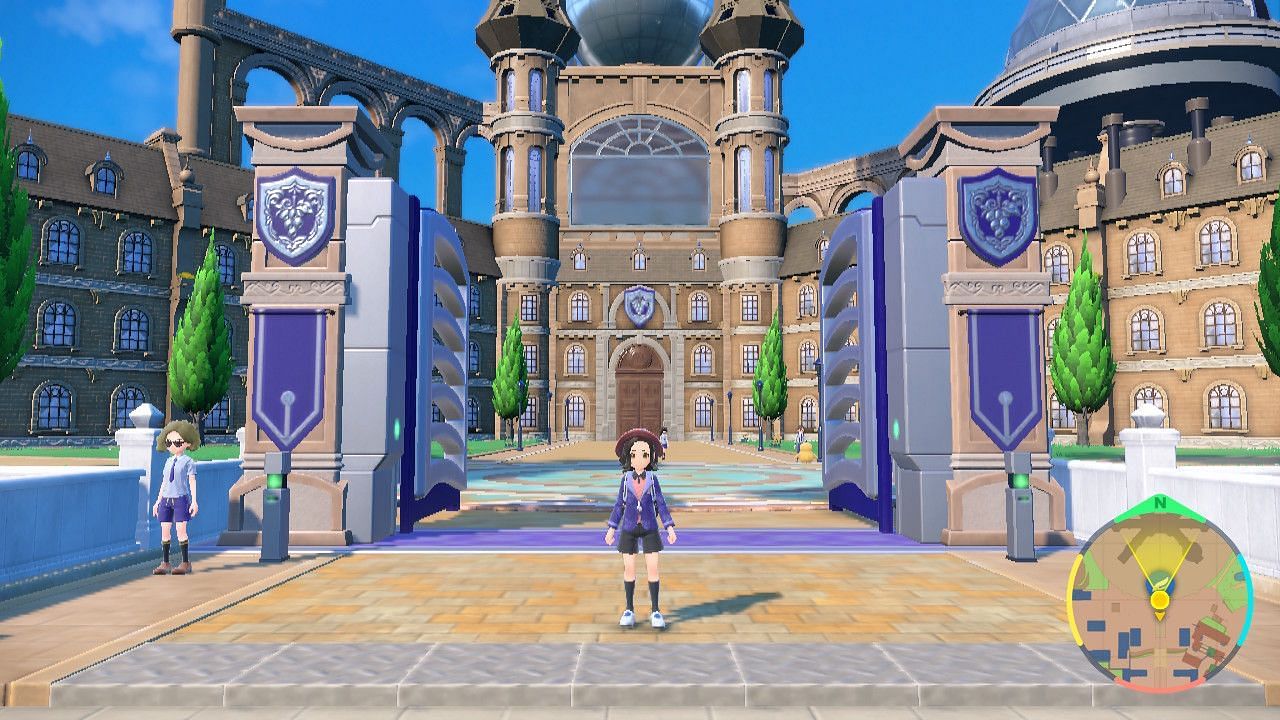 La rispettiva scuola del giocatore è basata su un edificio del mondo reale, ma non una scuola come alcuni potrebbero pensare (Immagine tramite Game Freak)