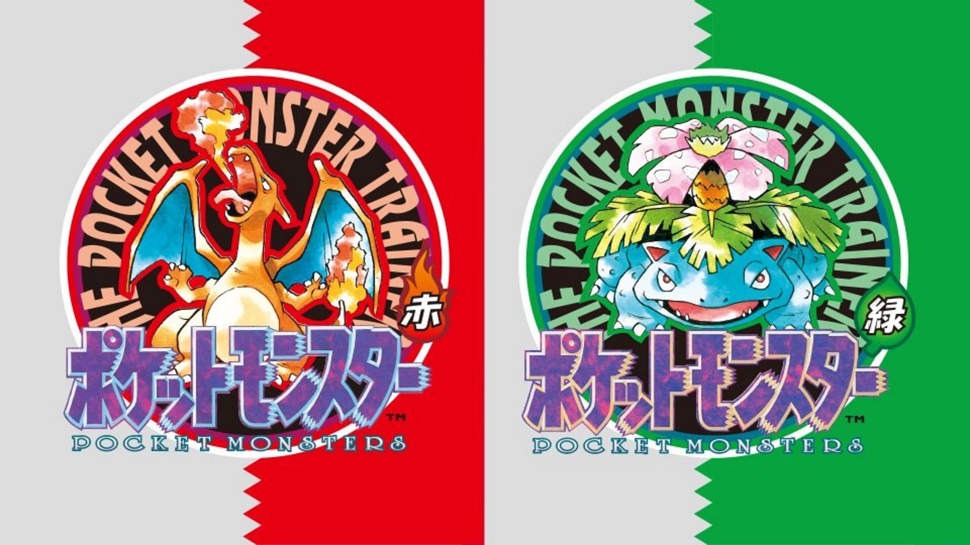 Le versioni originali della regione di Kanto erano Rosso e Verde in esclusiva per il Giappone (Immagine tramite The Pokemon Company)