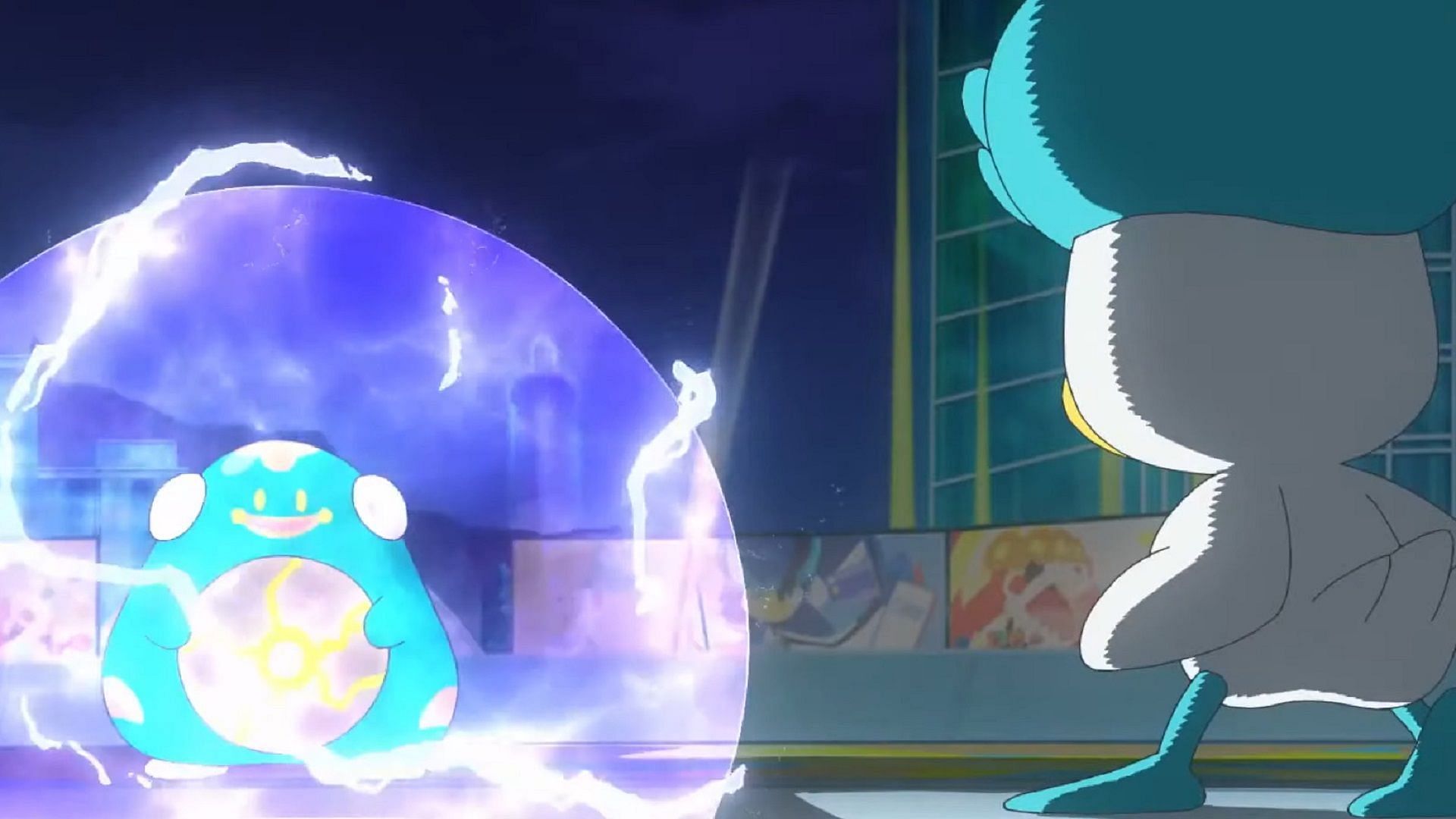 Bellibolt assorbe gli attacchi di Quaxly in Pokemon Horizons Episodio 50 (Immagine tramite The Pokemon Company)