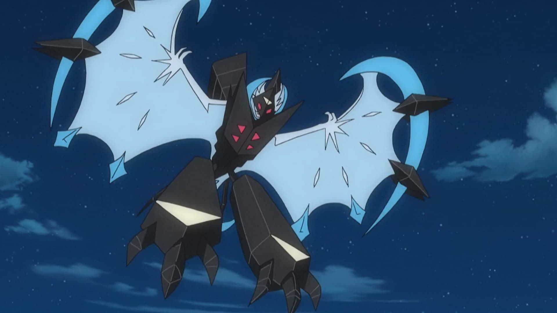 Necrozma Dawn Wings come visto nell'anime (Immagine tramite The Pokemon Company)