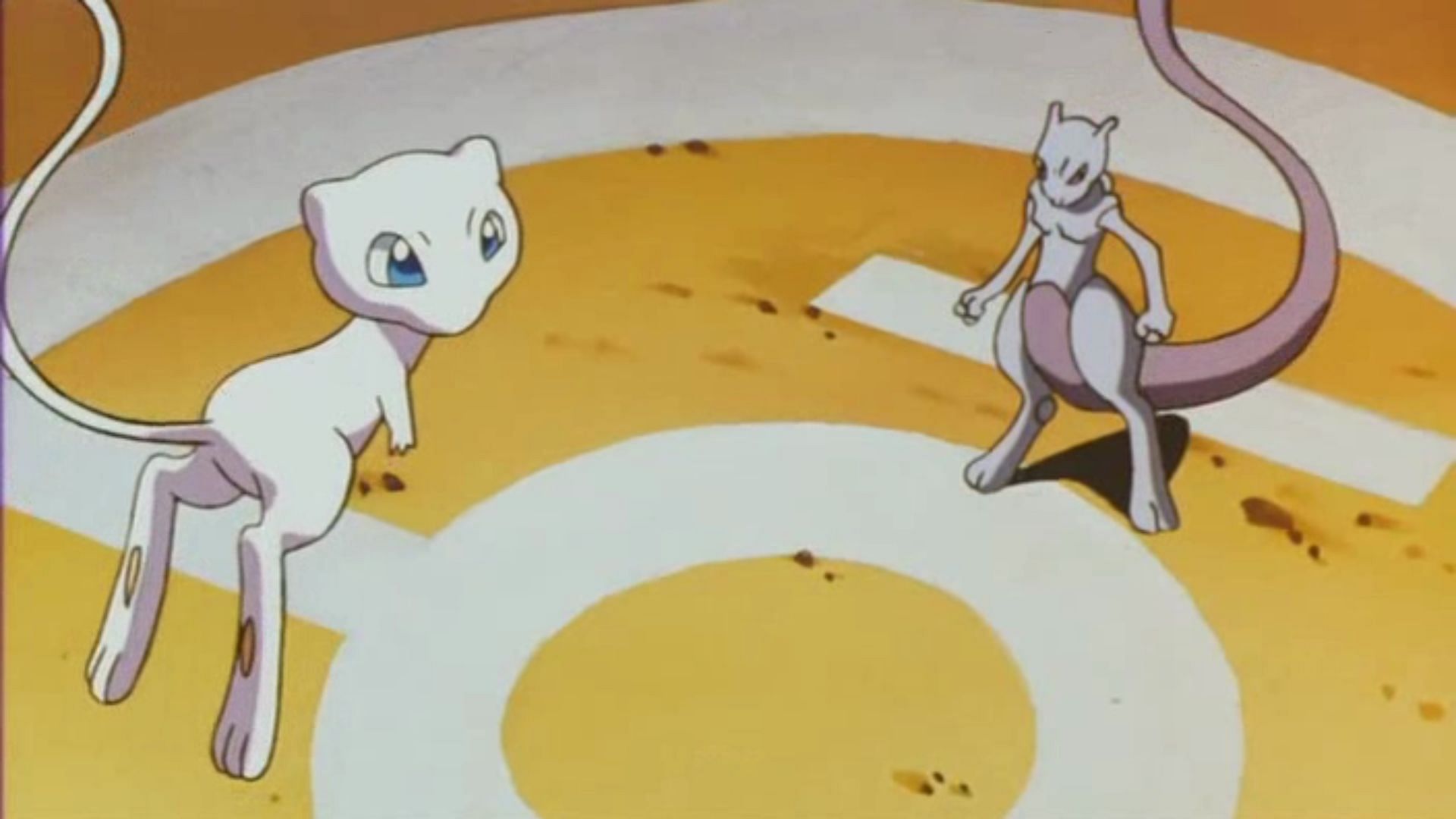 Mew e Mewtwo visti nell'anime (Immagine via TPC)
