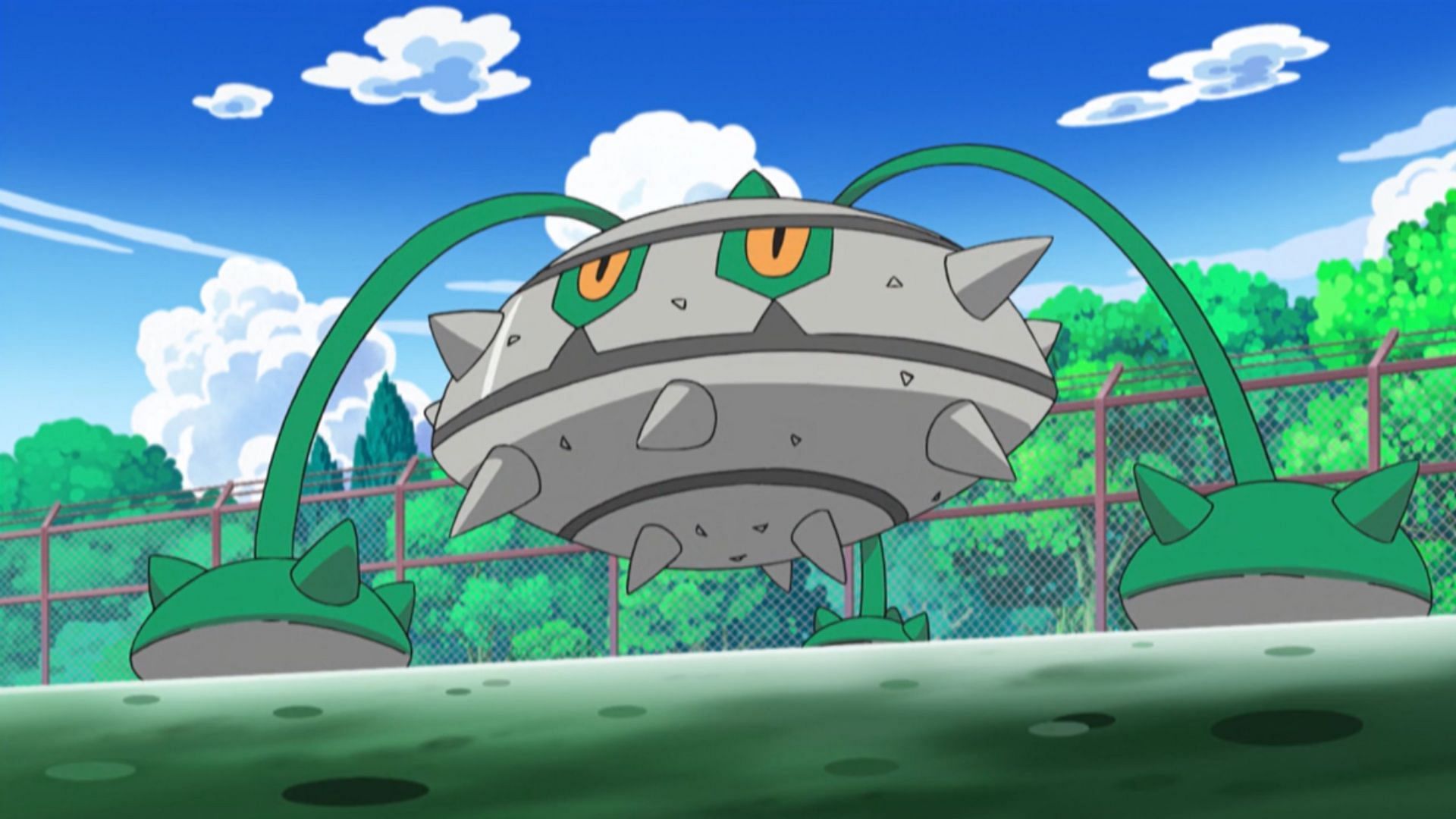 Ferrothorn visto nell'anime (Immagine via TPC)