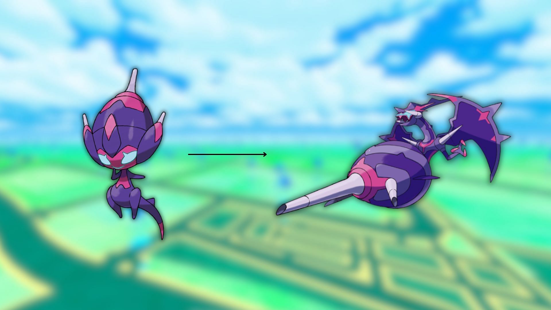Naganadel e la sua forma pre-evoluta, Poipole (Immagine tramite The Pokemon Company)