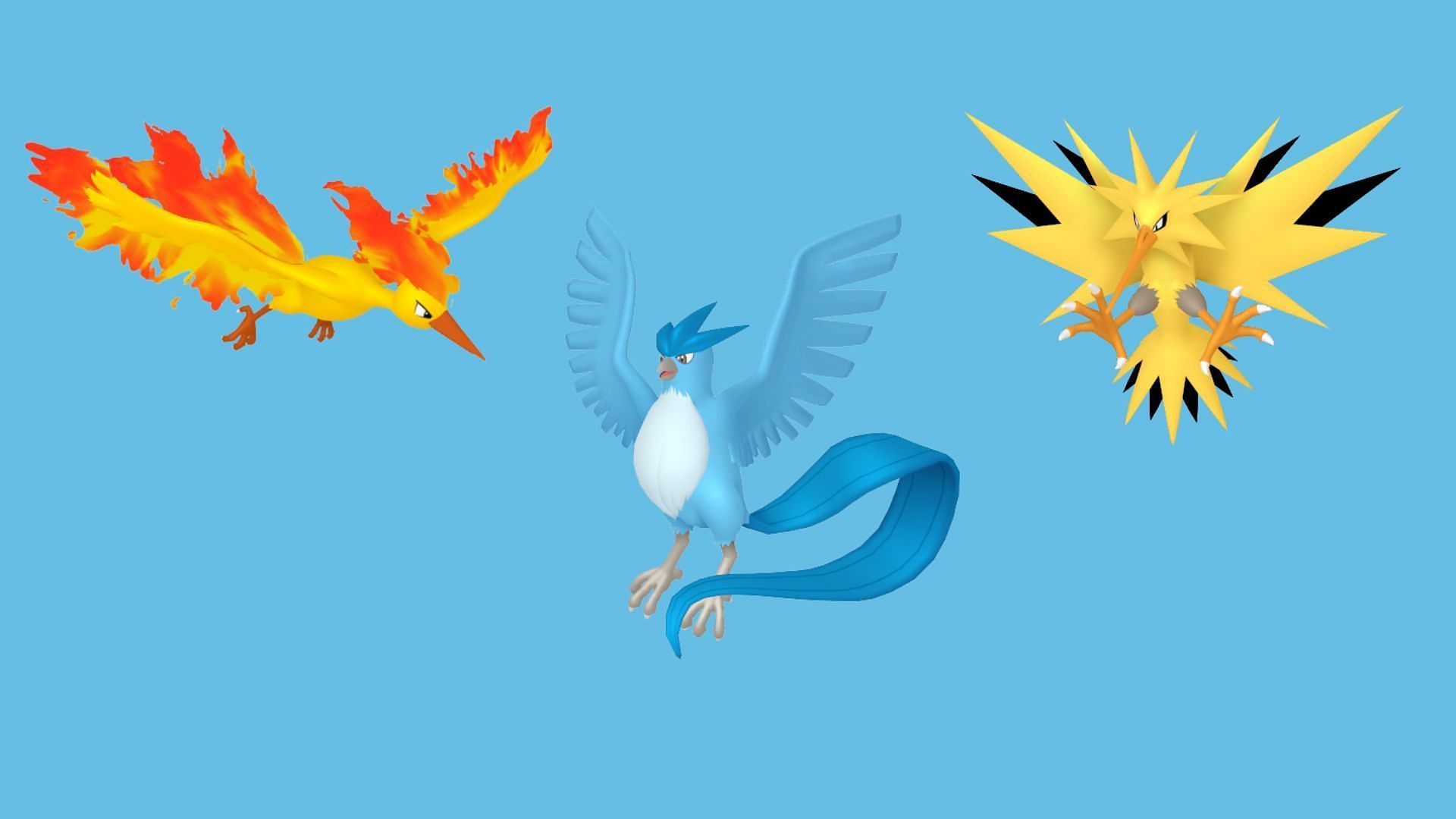 Il leggendario trio di uccelli (immagine tramite TPC)