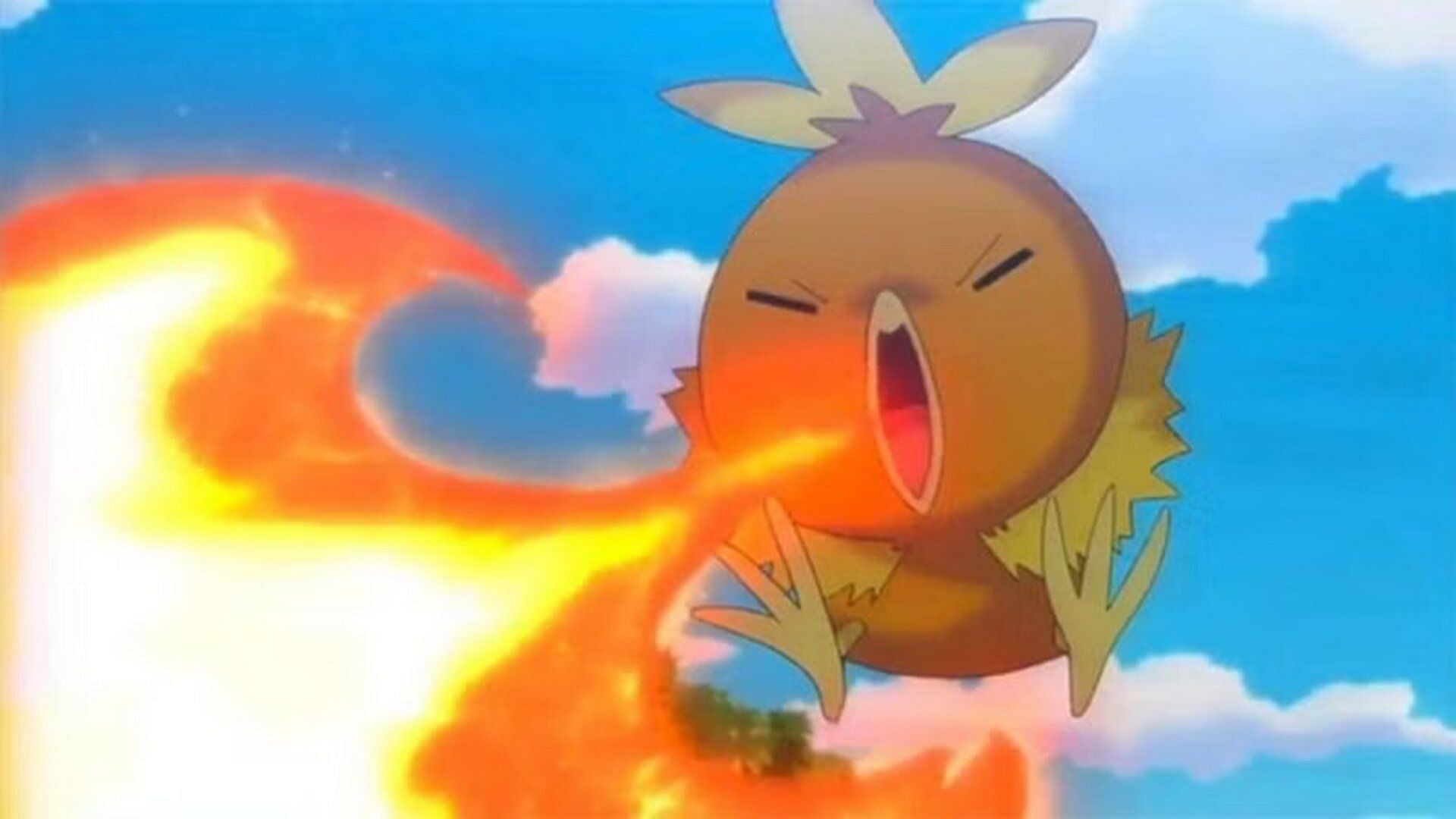 Torchic come visto nell'anime Pokemon (Immagine tramite TPC)