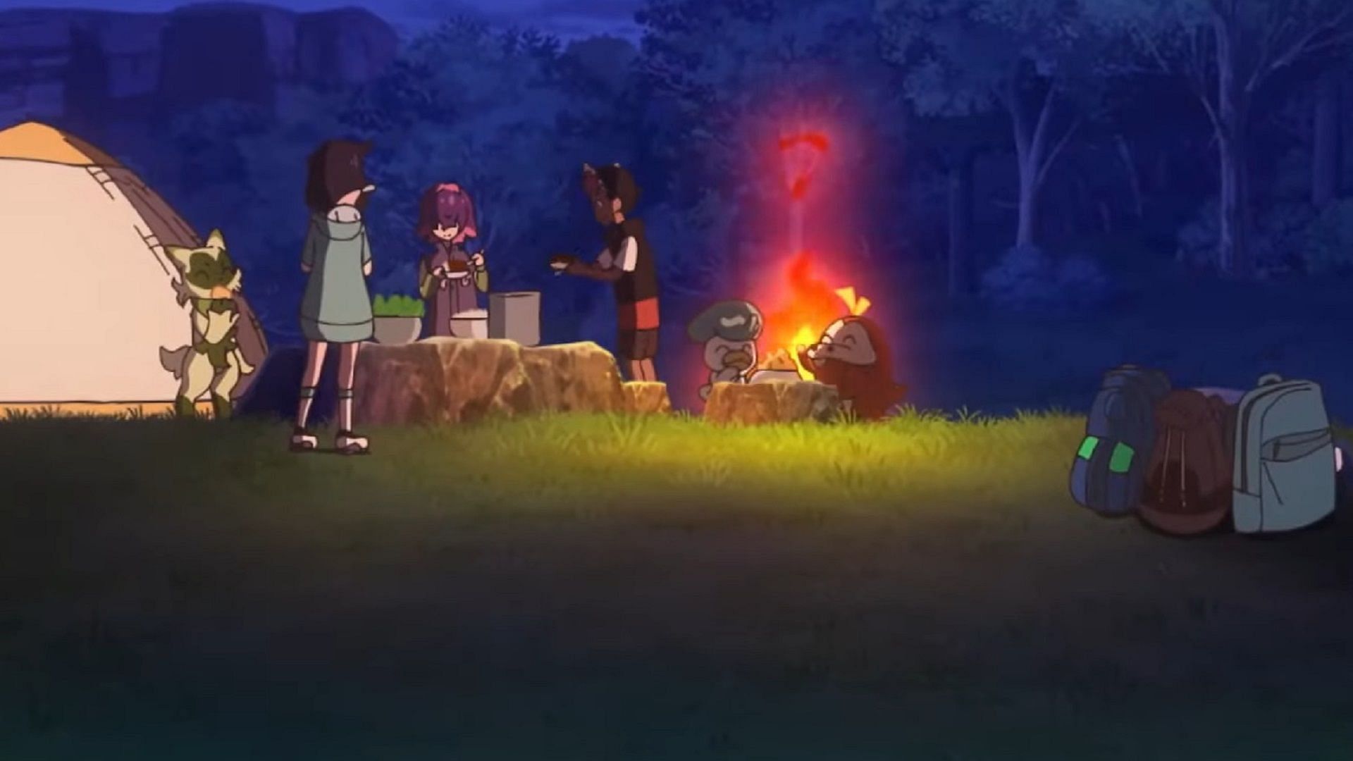 I bambini si riuniscono di nuovo e Liko condivide la sua storia in Pokemon Horizons Episodio 51 (Immagine tramite The Pokemon Company)