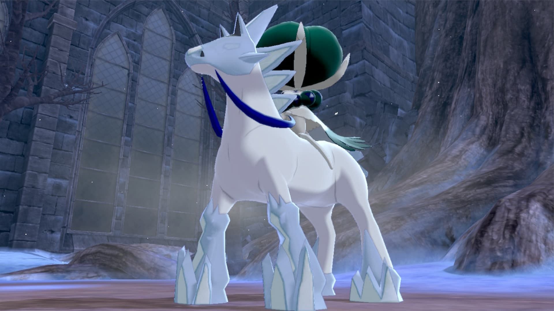 Calyrex Ice Rider come visto nell'espansione Crown Tundra (Immagine tramite The Pokemon Company)