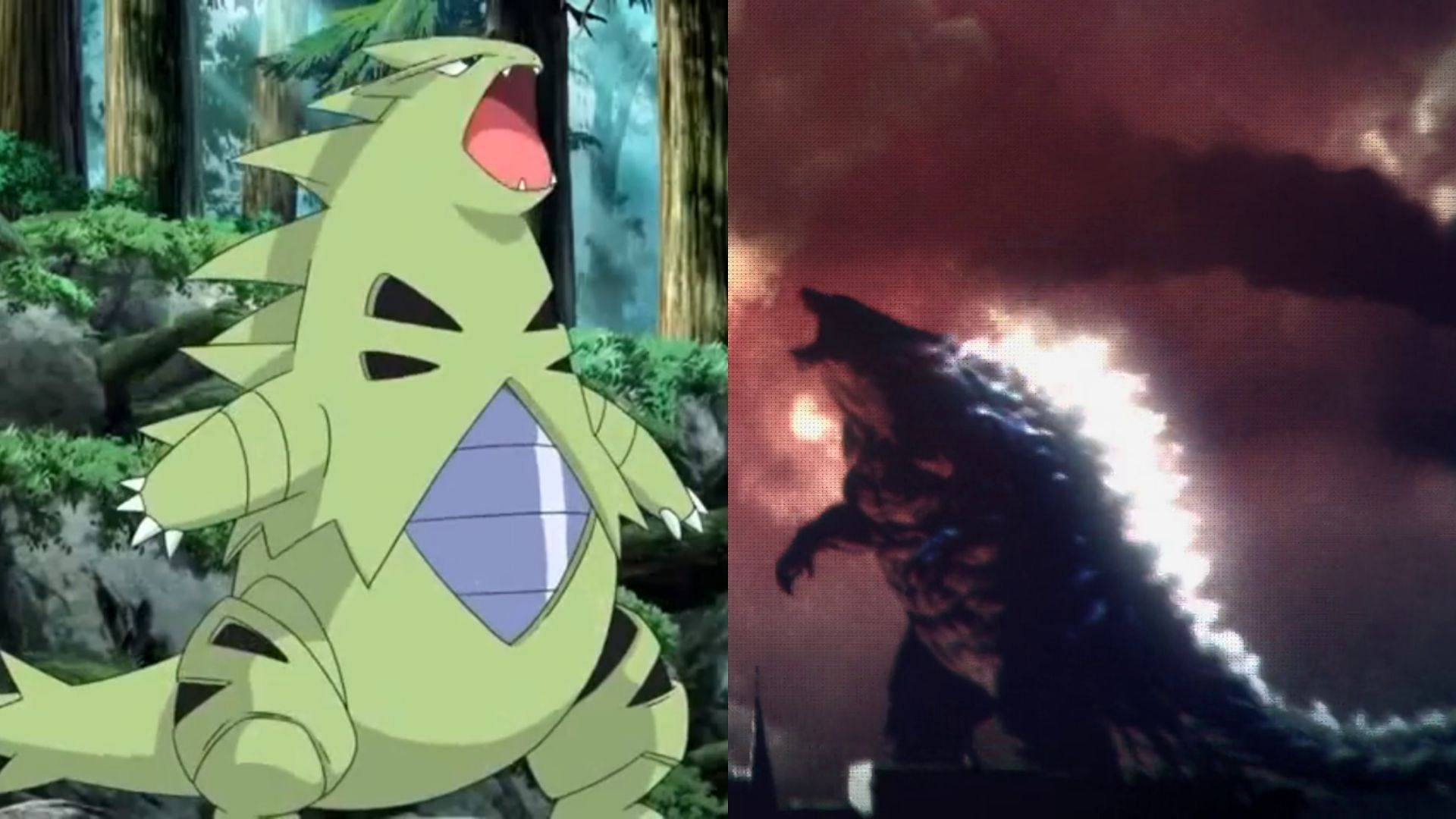 Godzilla sembra essere la risposta chiara tra i due (Immagine tramite The Pokemon Company, wikizilla)