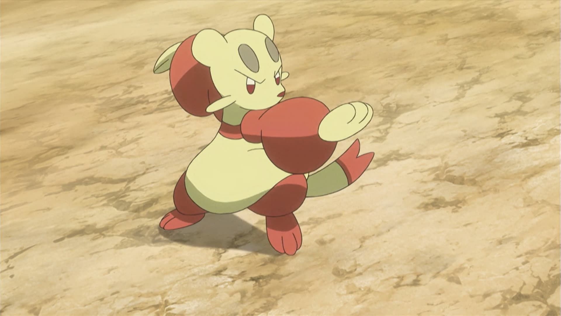 Mienfoo come visto nell'anime (Immagine tramite The Pokemon Company)