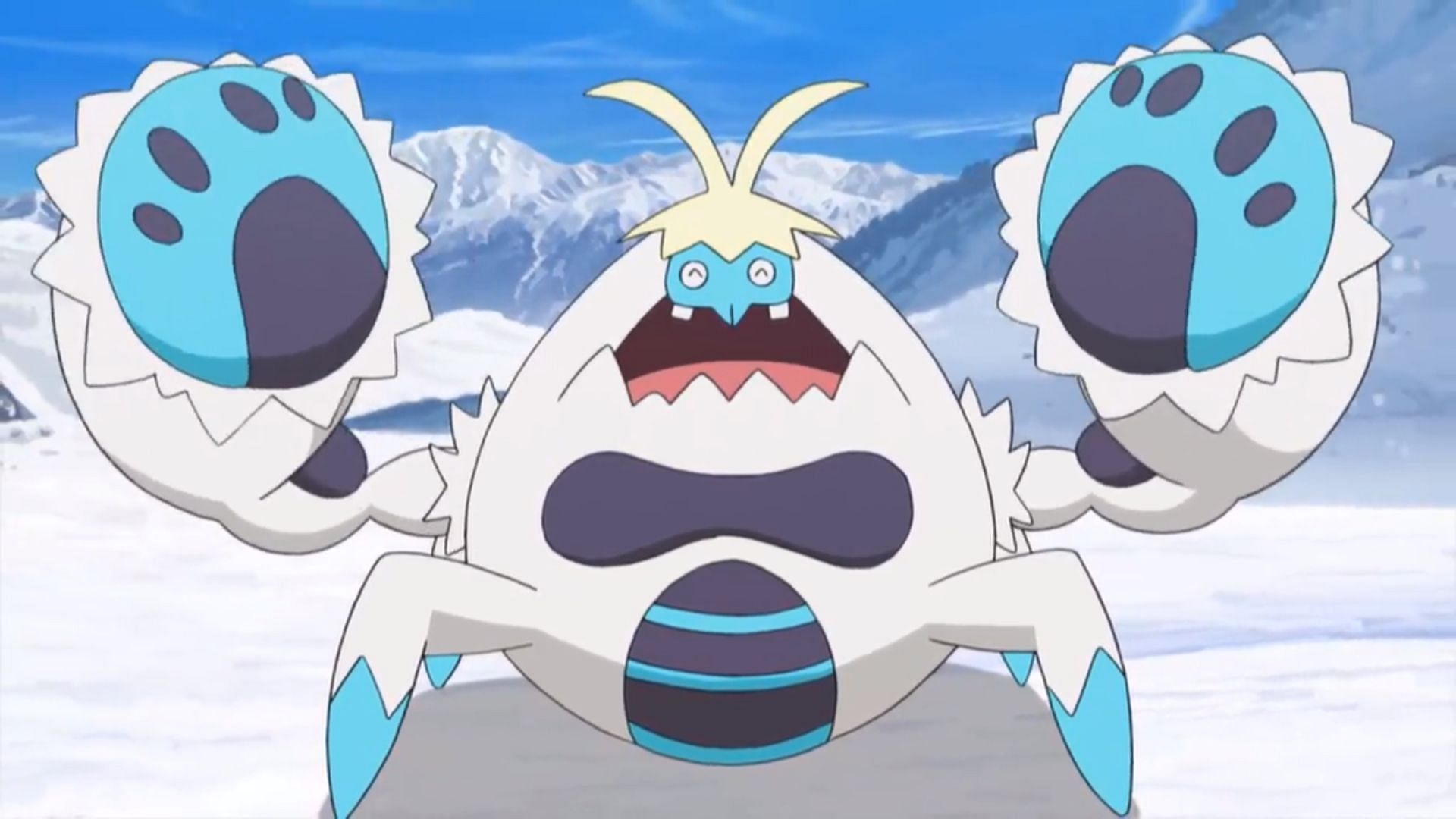 Crabominable, come visto nell'anime (Immagine via TPC)