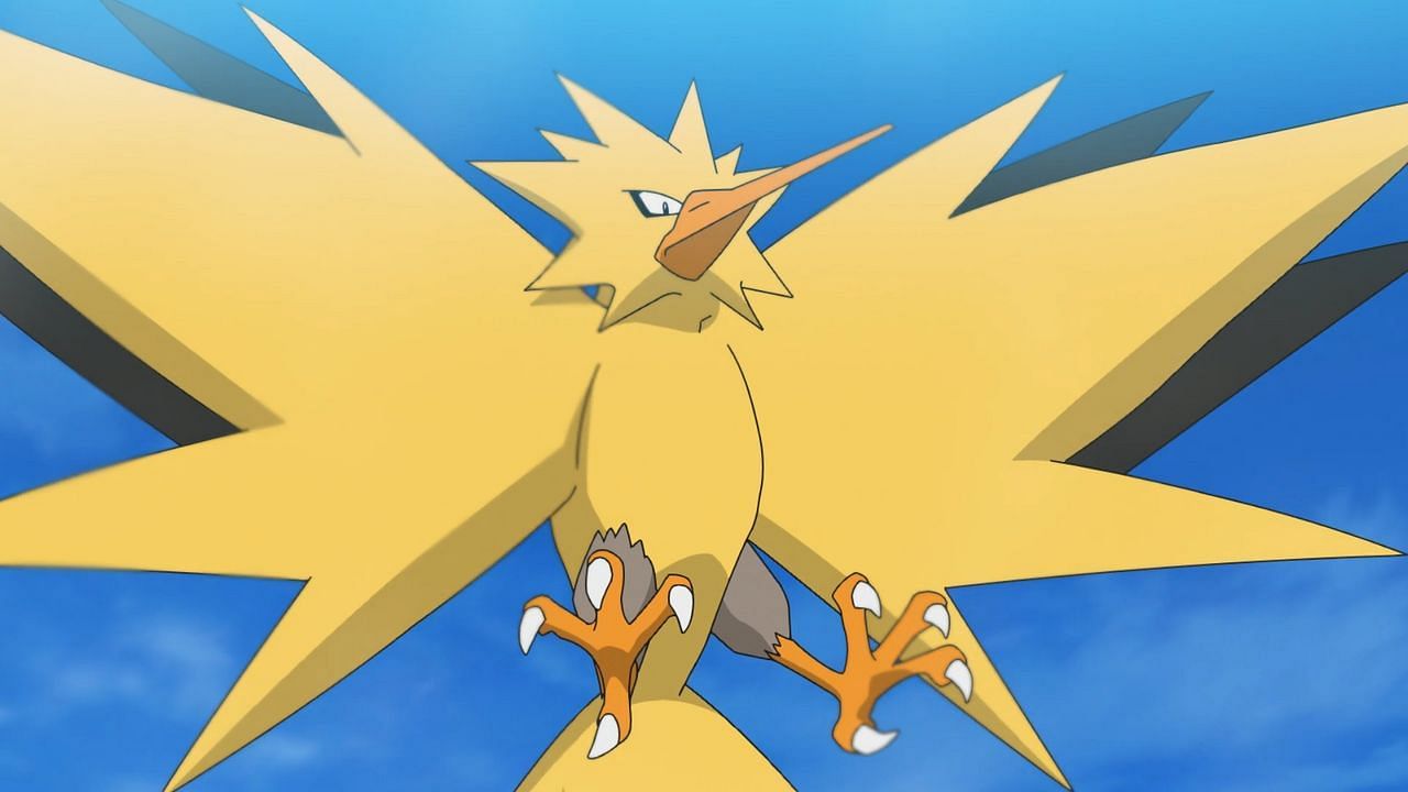 Zapdos è uno dei Pokémon leggendari originali del franchise (immagine tramite The Pokemon Company)