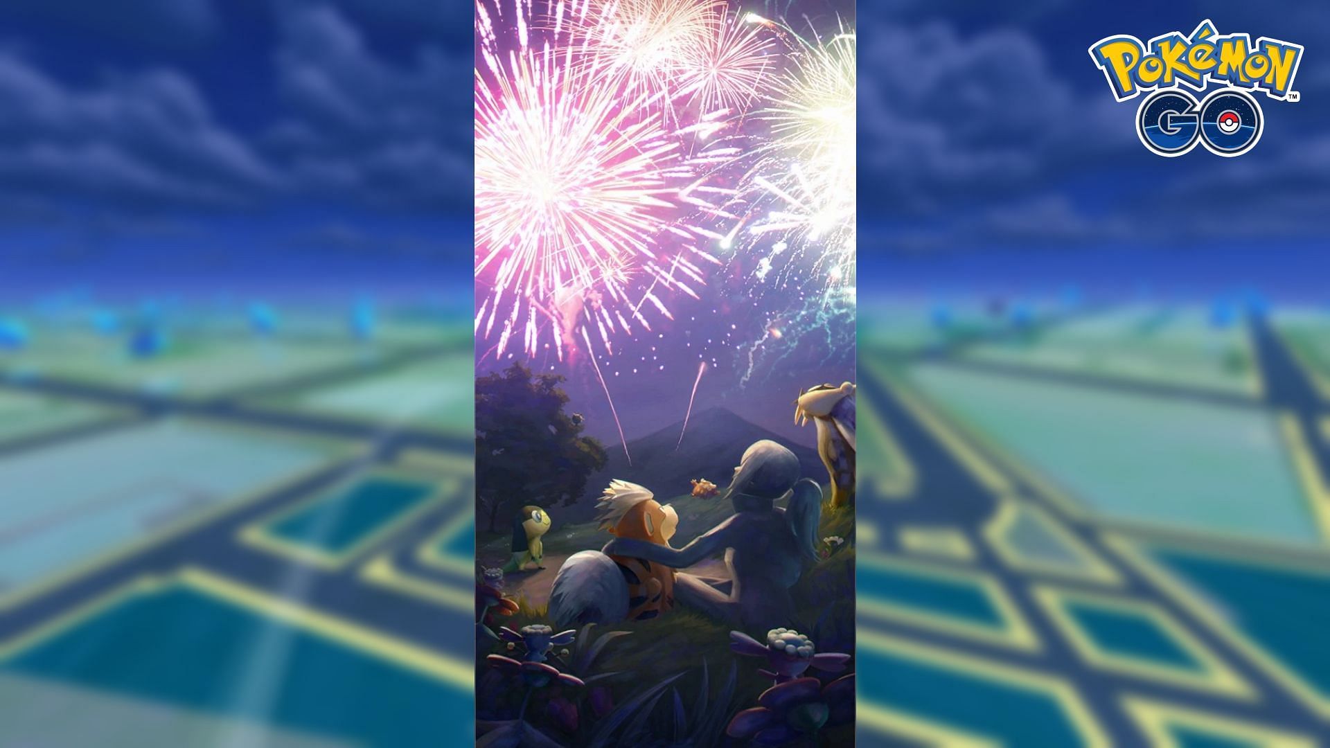 La schermata di caricamento per il Capodanno 2022 presentava molti amati Pokémon come Growlithe e Raikou (immagine tramite Niantic)