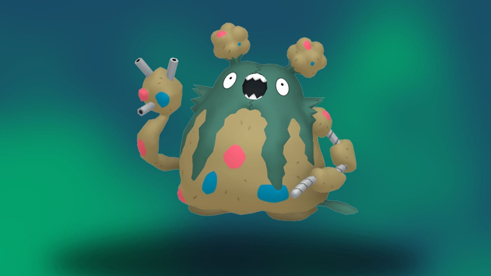 Garbodor, come si vede nel gioco (Immagine tramite The Pokemon Company)