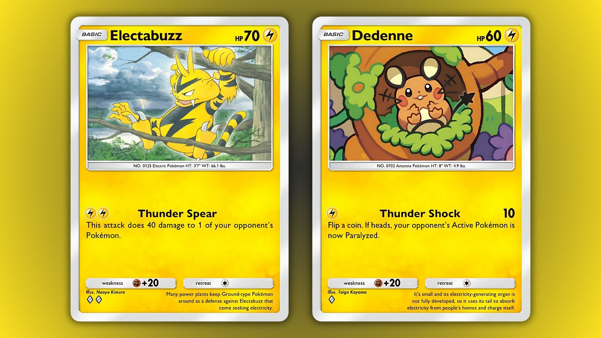 Electabuzz e Dedenne di Mythical Island visti nel gioco (Immagine tramite The Pokemon Company)