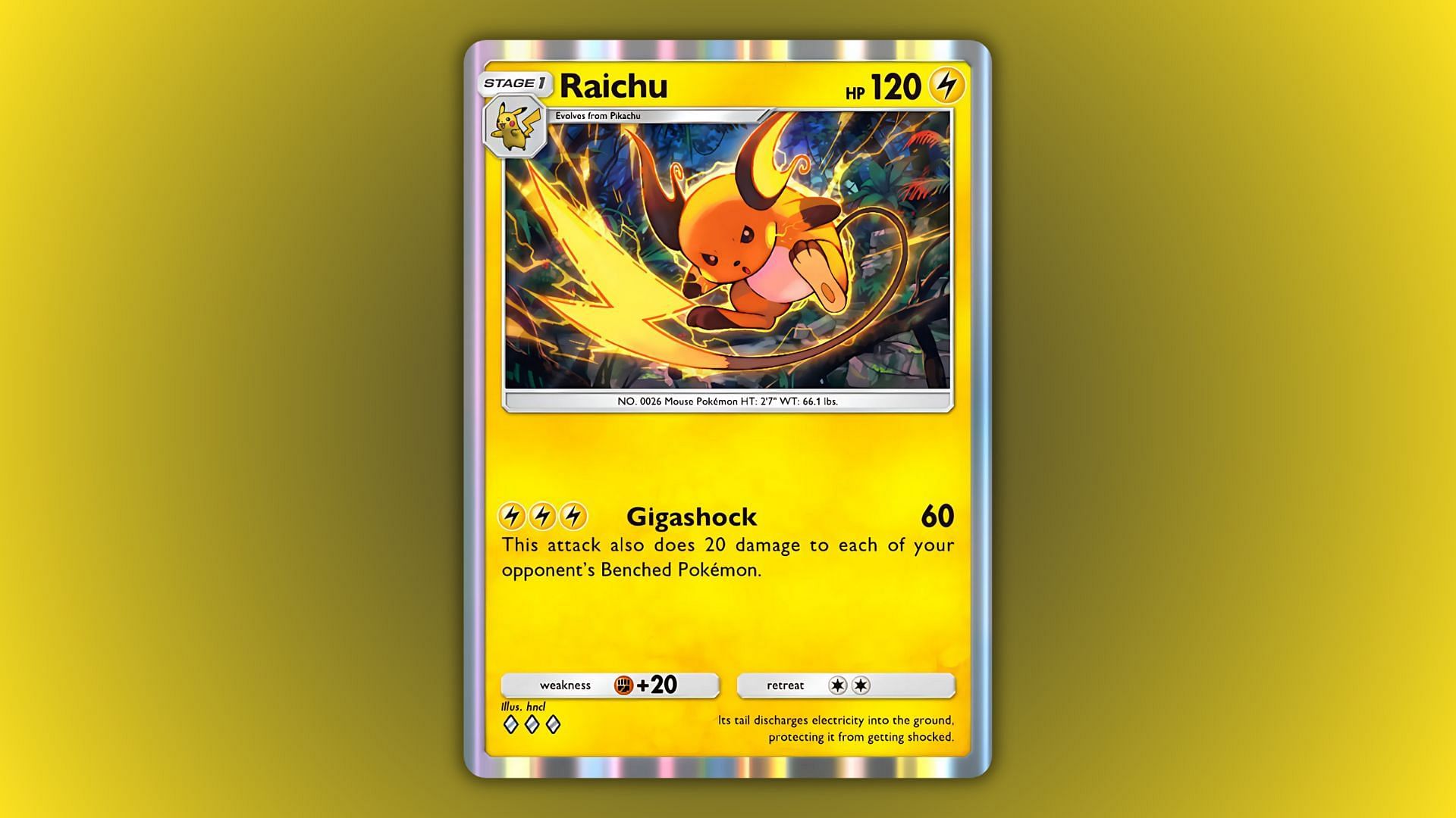 Raichu dell'Isola Mitica come visto nel gioco (Immagine tramite The Pokemon Company)